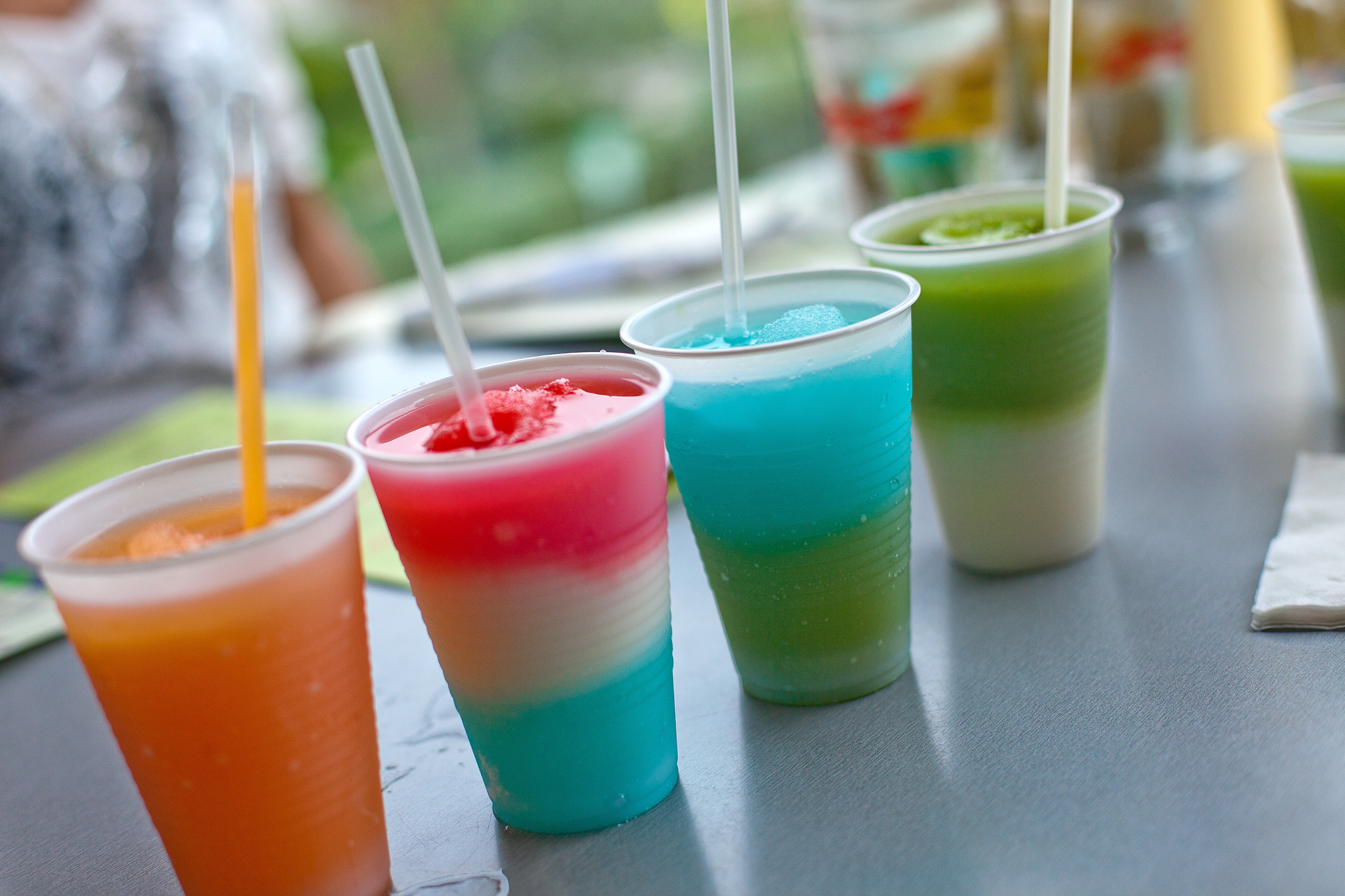 fruit, shot, 5K, daytime, cups, juice, smoothies, macro, four, IMG, anna maria island  florida, drinking Straw, freshness, plastic cups, cocktails, white, HD Wallpaper
