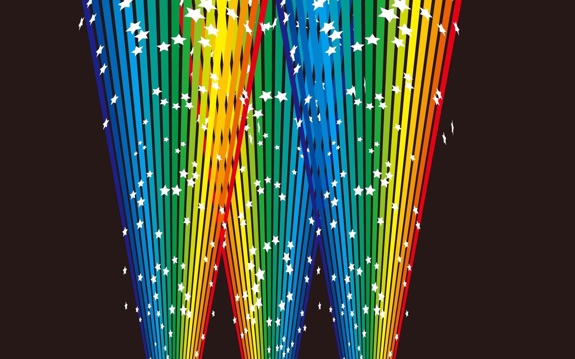 Colorful, 1080P, Vector, Beams, HD Wallpaper
