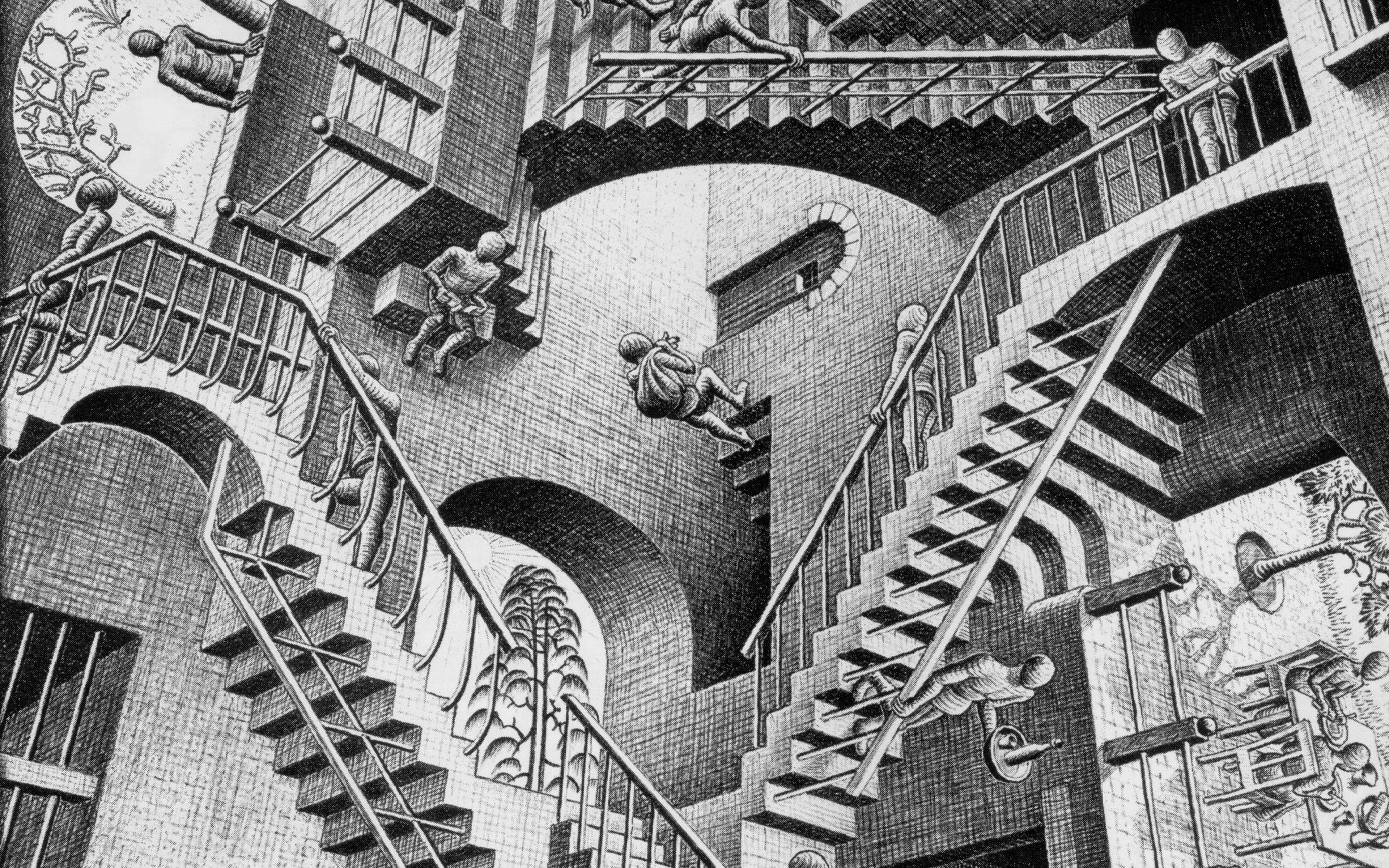day, classic, outdoors, building, escher, wall - building feature, city, architecture, creativity, place of worship, art and craft, the past, ornate, art, HD Wallpaper