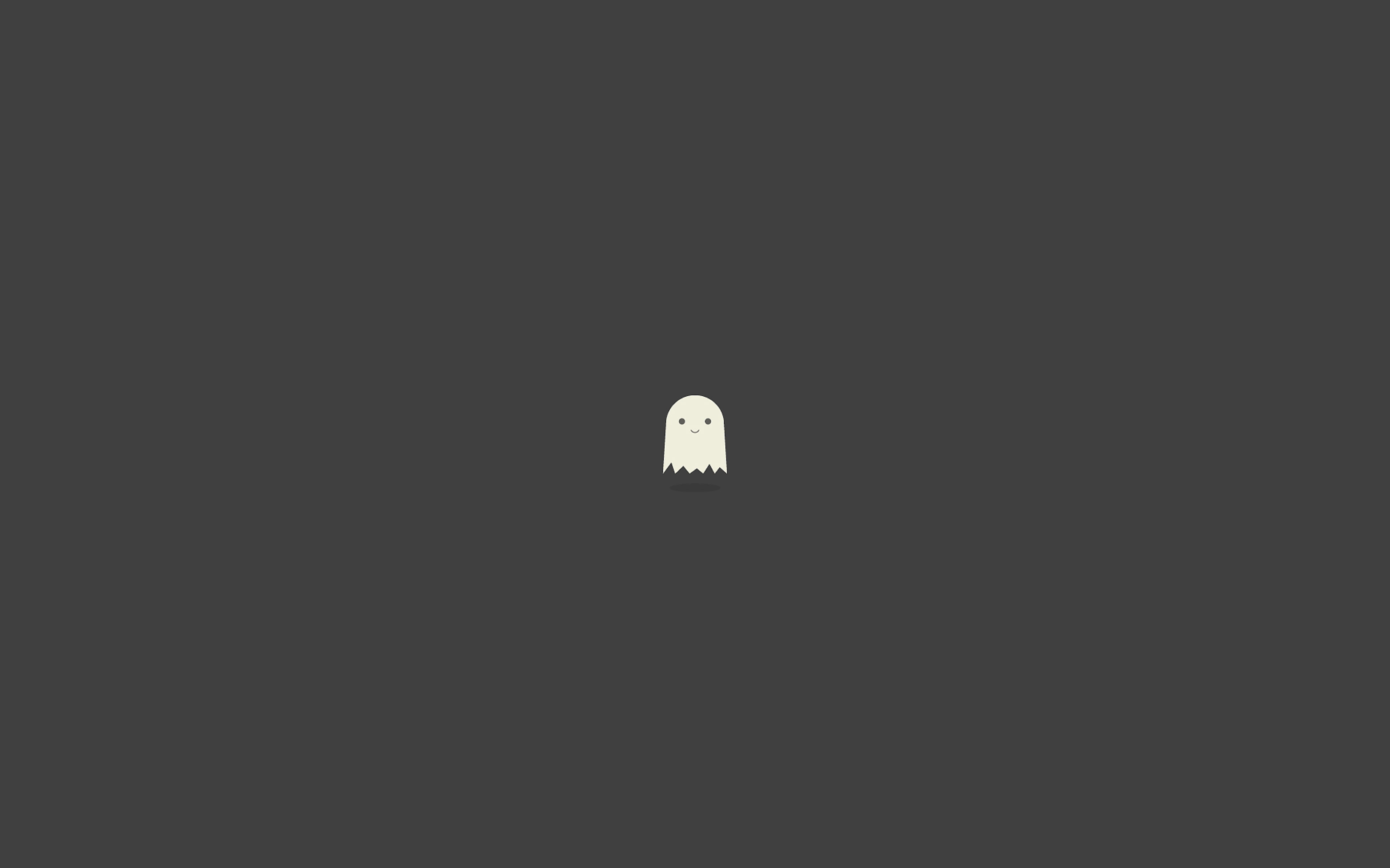 art, cute, illust, minimal, 4K, simple, ghost, HD Wallpaper