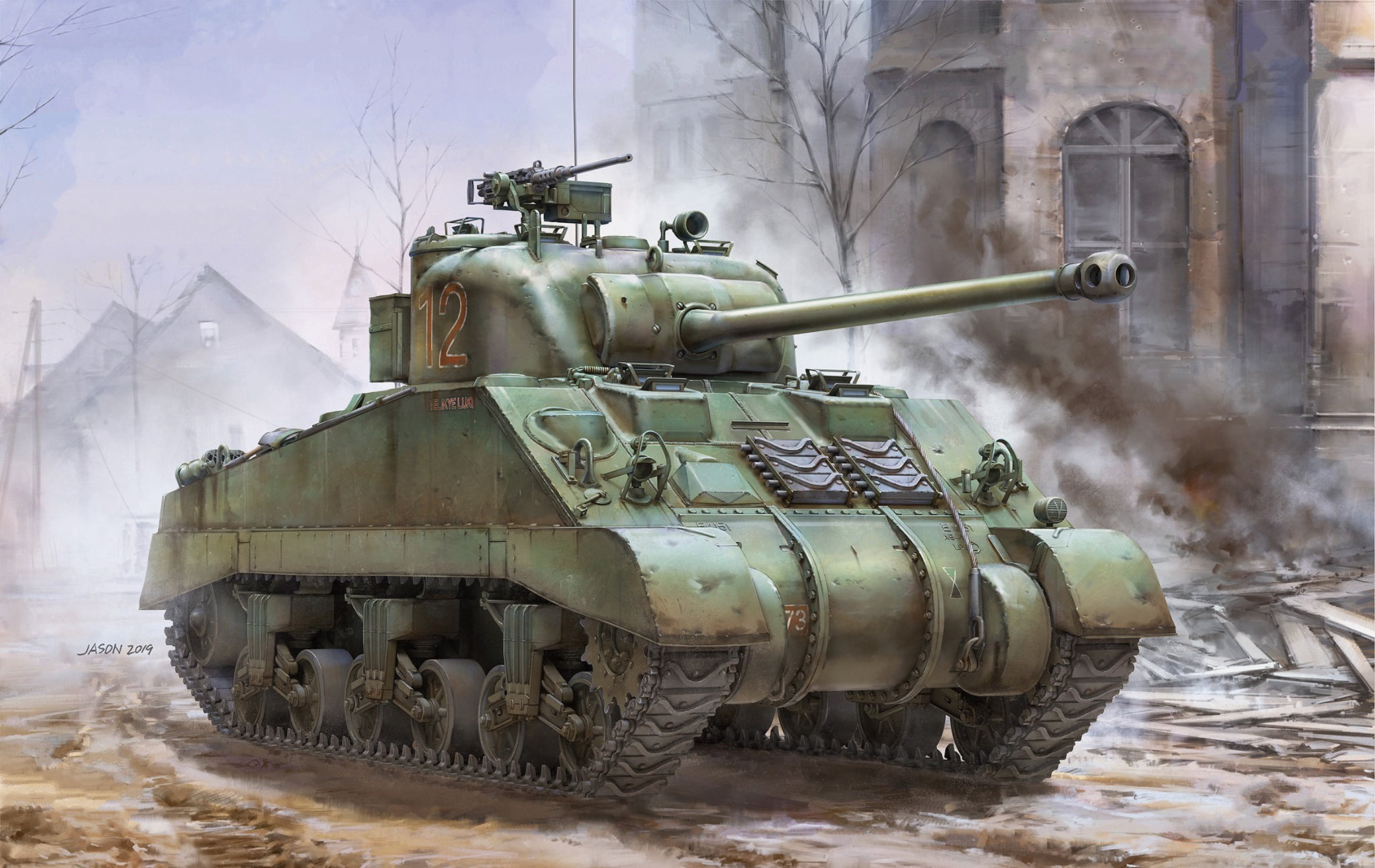 Sherman Firefly Vc, 1080P, Tank, British Sherman, British Army, Sherman, HD Wallpaper