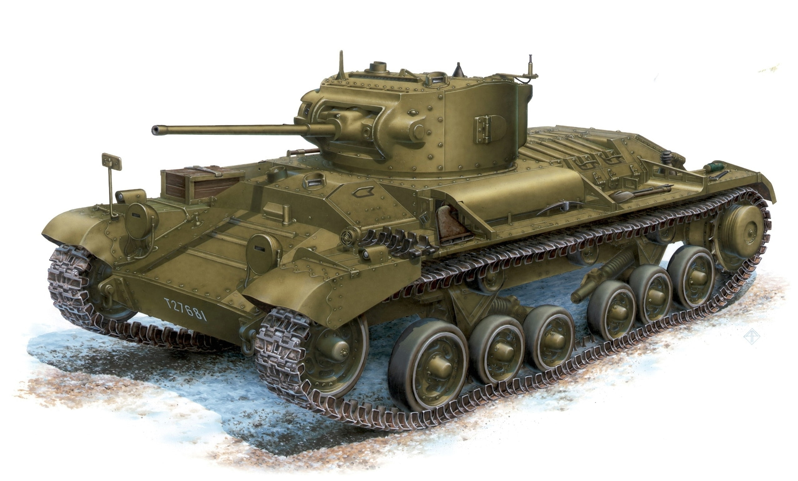 figure, easy, 1080P, The second world war, British infantry tank, Mk III, art, Valentine, HD Wallpaper