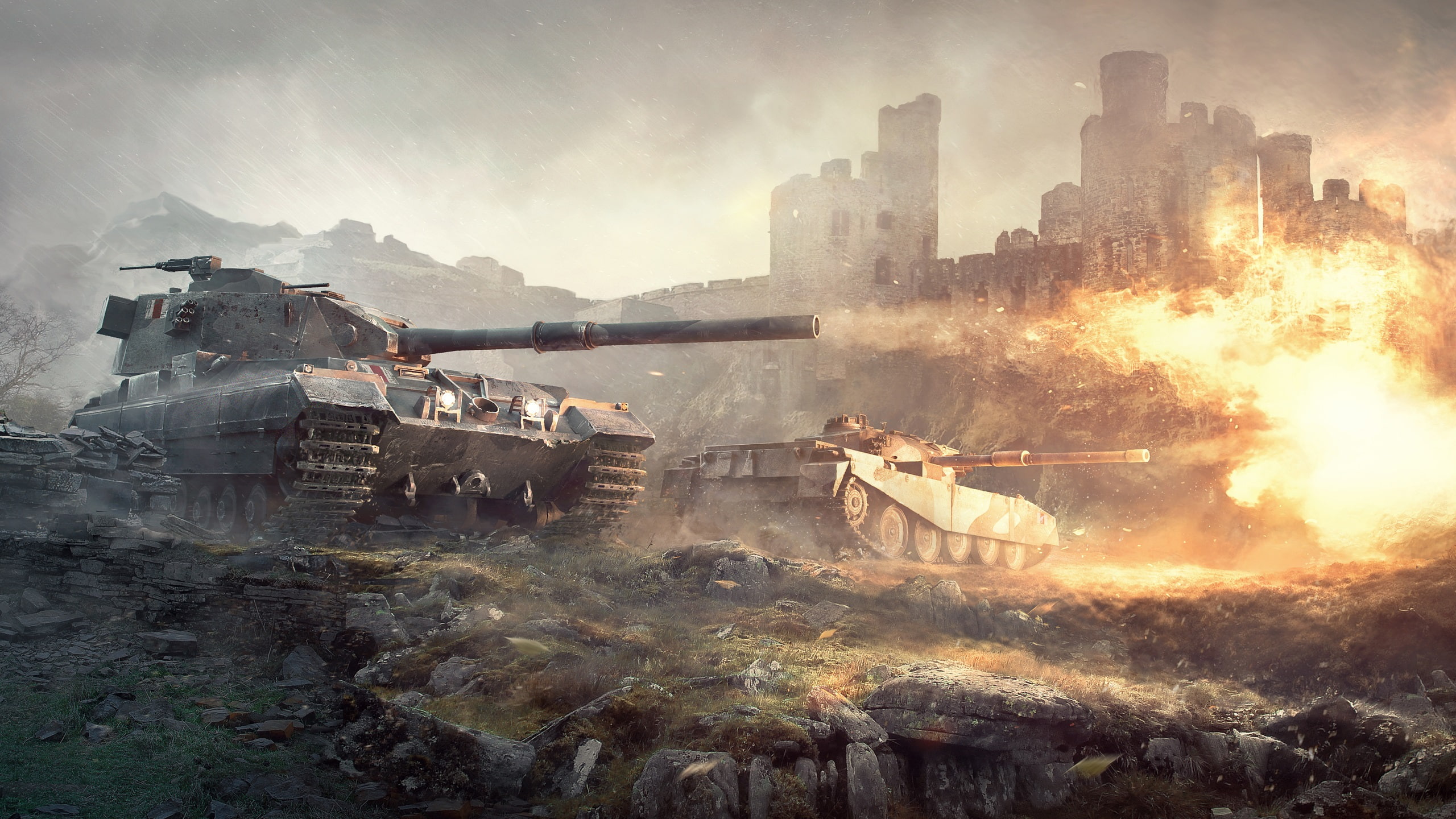 Tanks, game, 2K, British, application, World, HD Wallpaper