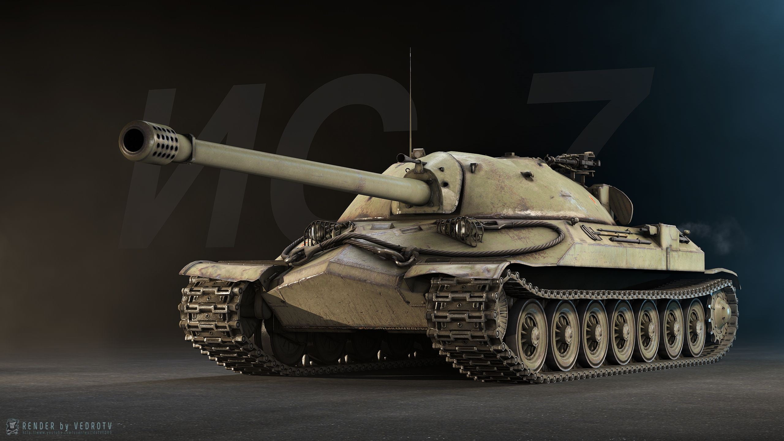 indoors, fighting, armed forces, army, World of Tanks, digital art, weapon, no people, violence, security, war, IS-7, still life, mode of transportation, HD Wallpaper