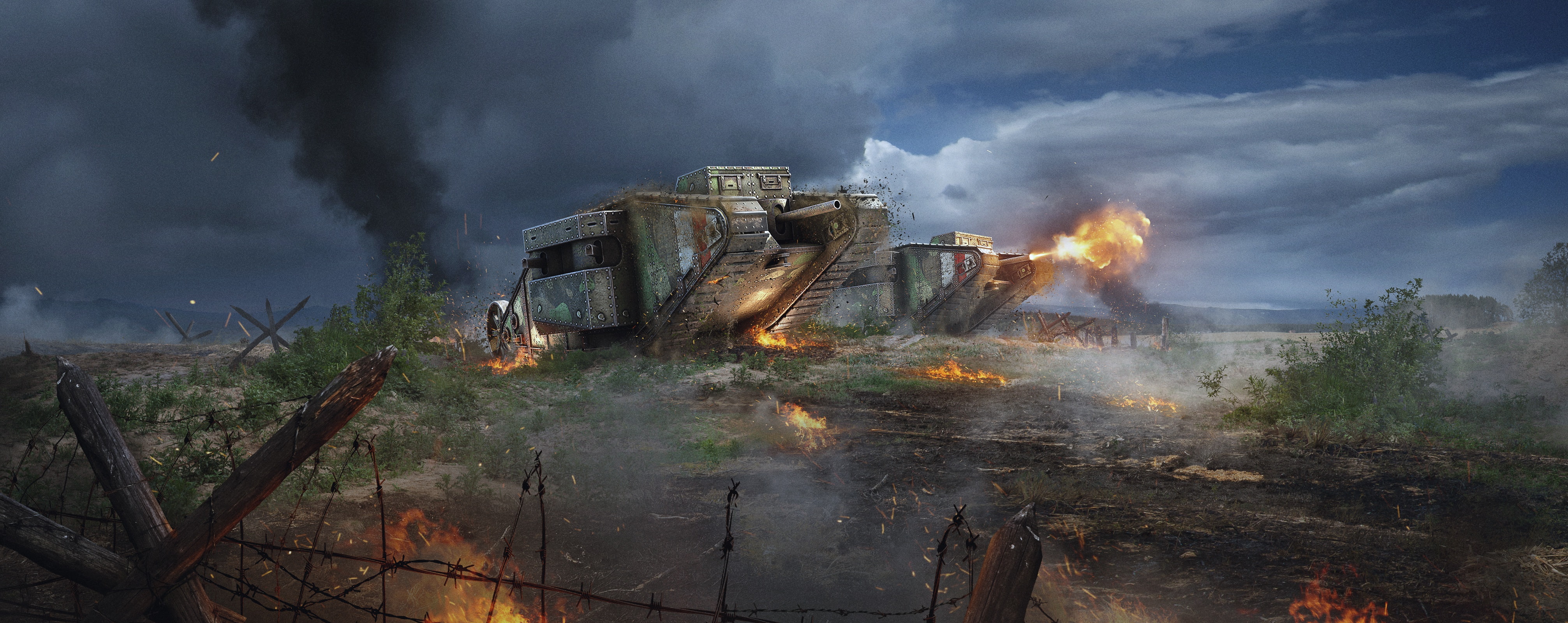 World Of Tanks, WoT, 4K, Mark 1, Wargaming Net, Tanks, HD Wallpaper