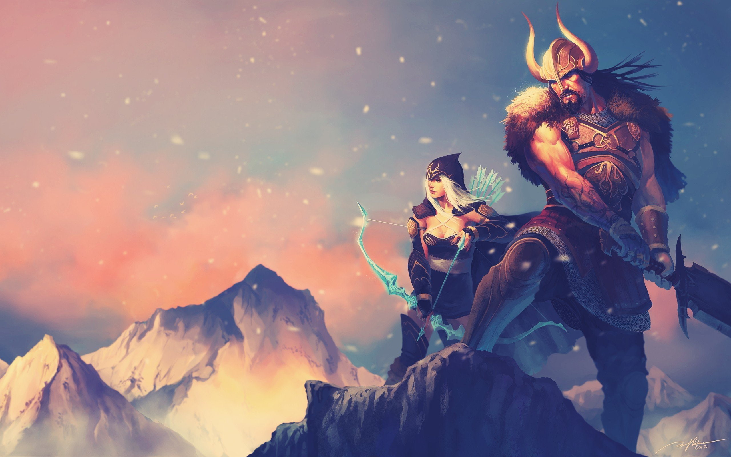 archer, 2K, ashe, legends, tryndamere, the, frost, game, league, HD Wallpaper