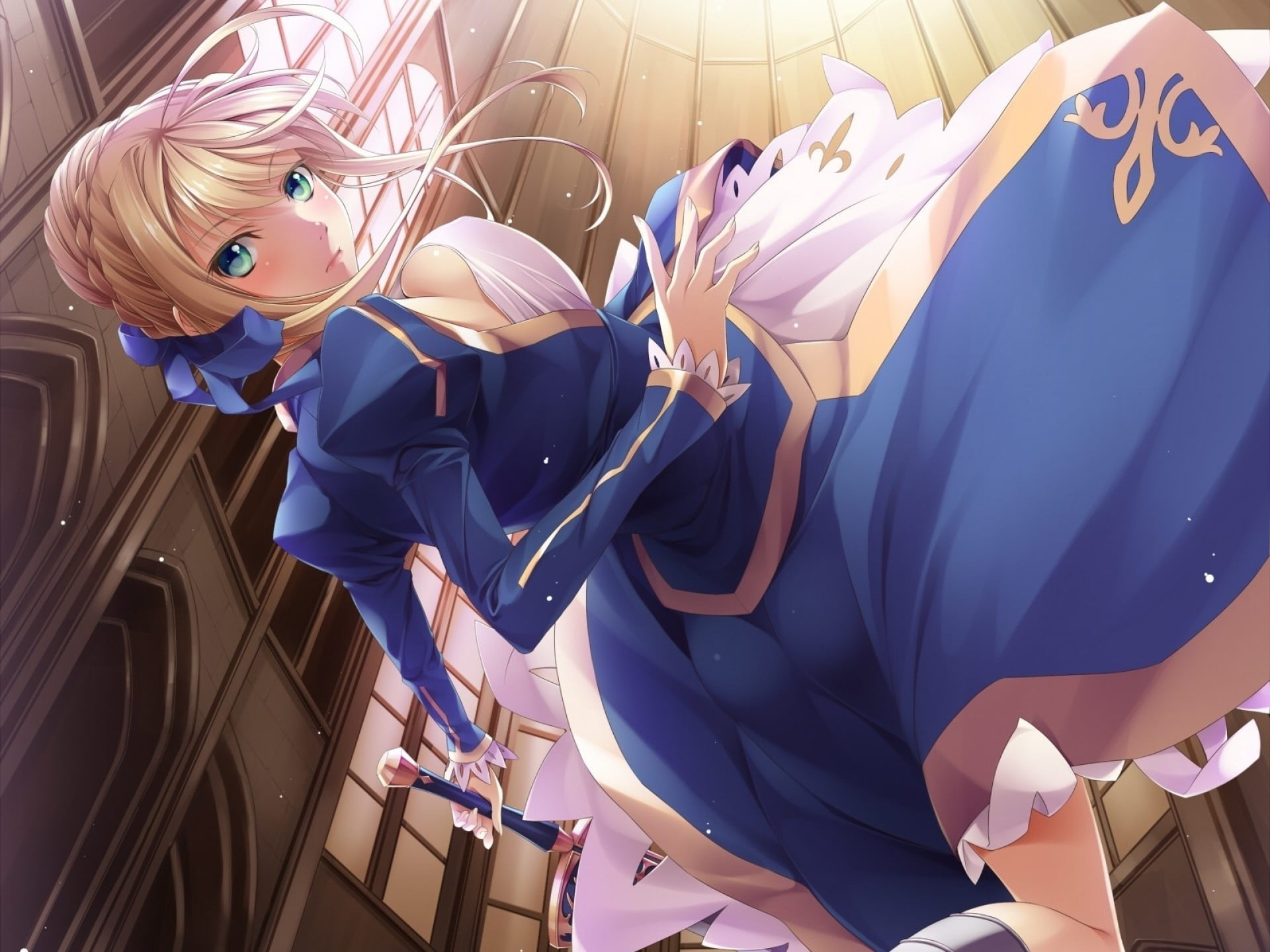 long, women, illuminated, Type-Moon, real people, people, pattern, Saber, Fate Series, purple, men, lifestyles, 1080P, sleeved, indoors, sunlight, clothing, HD Wallpaper