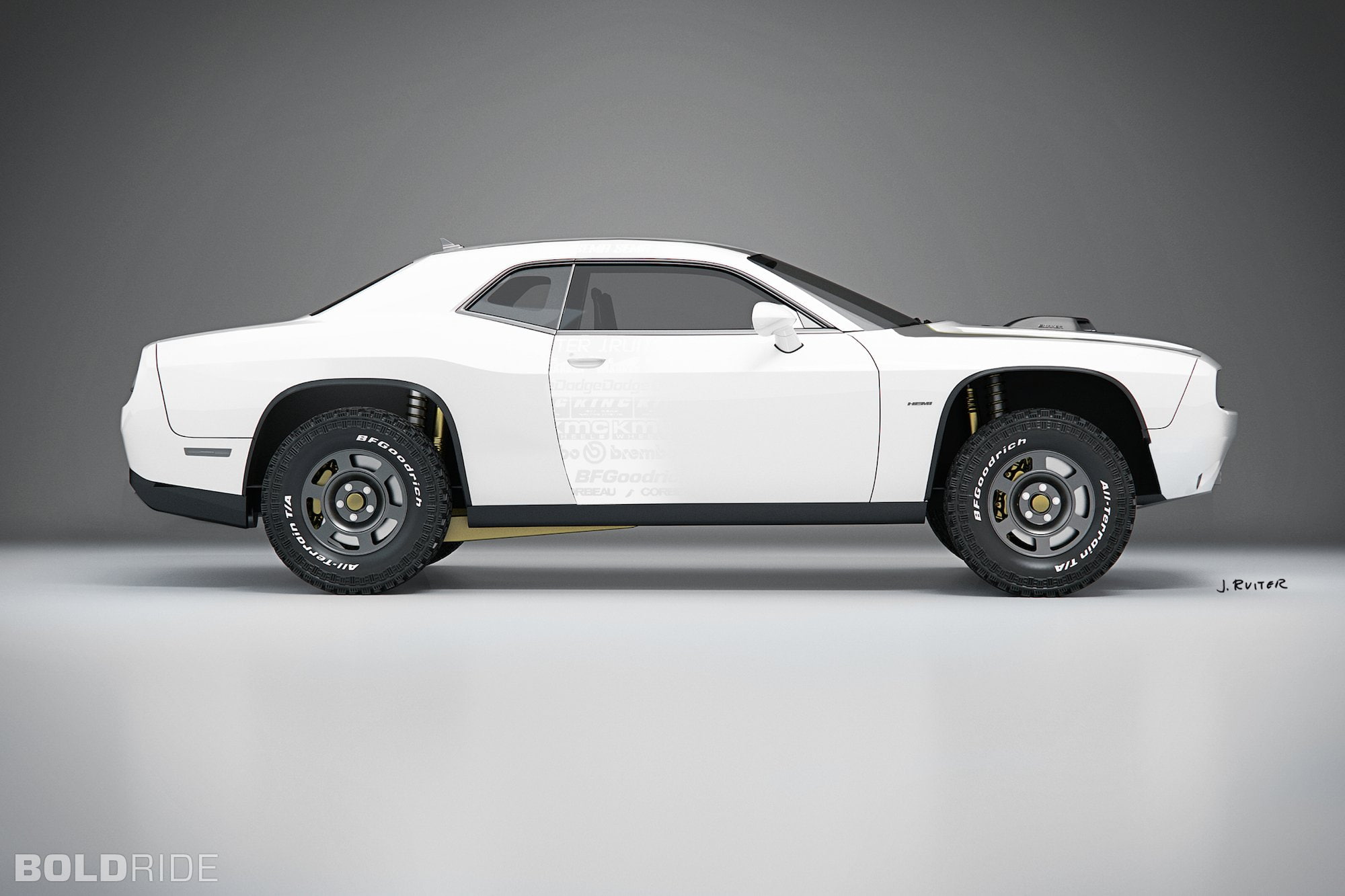dodge, muscle, hot, untamed, 2014, rods, 4x4, concept, rod, 1080P, challenger, a t, awd, HD Wallpaper