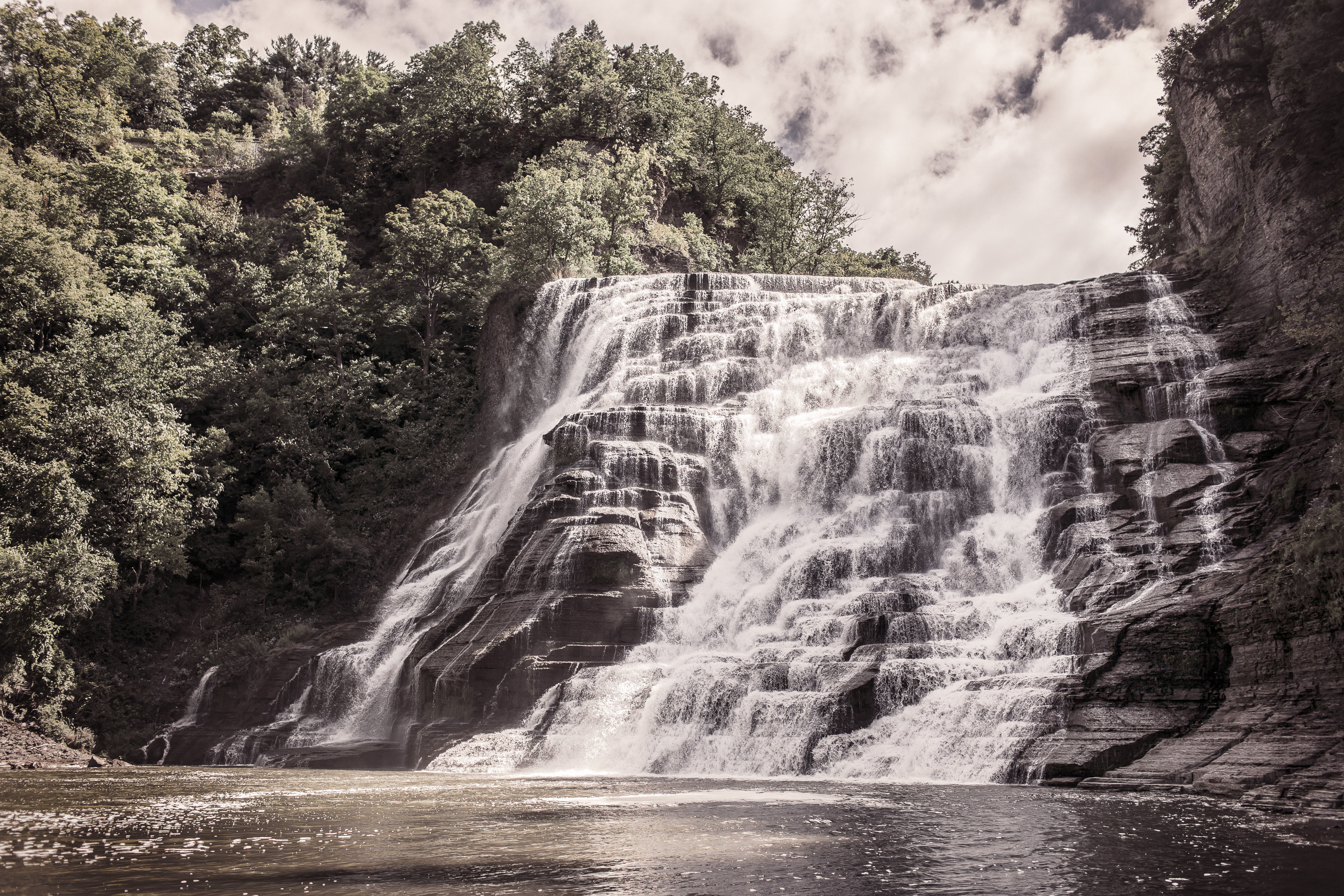 clear, plant, precipice, current, beauty In Nature, rock formation, awe, scenics, falling, body, no People, majestic, national Park, falling water, national Landmark, HD Wallpaper