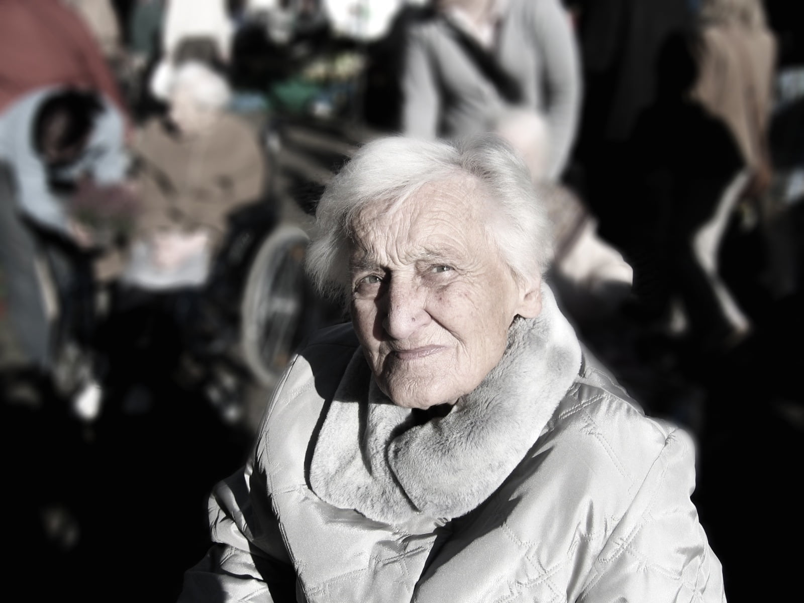 retirement home, white hair, dementia, dependent, age, face, fear, seniors, men, bless you, old, males, supply, emotion, depression - sadness, need of care, HD Wallpaper