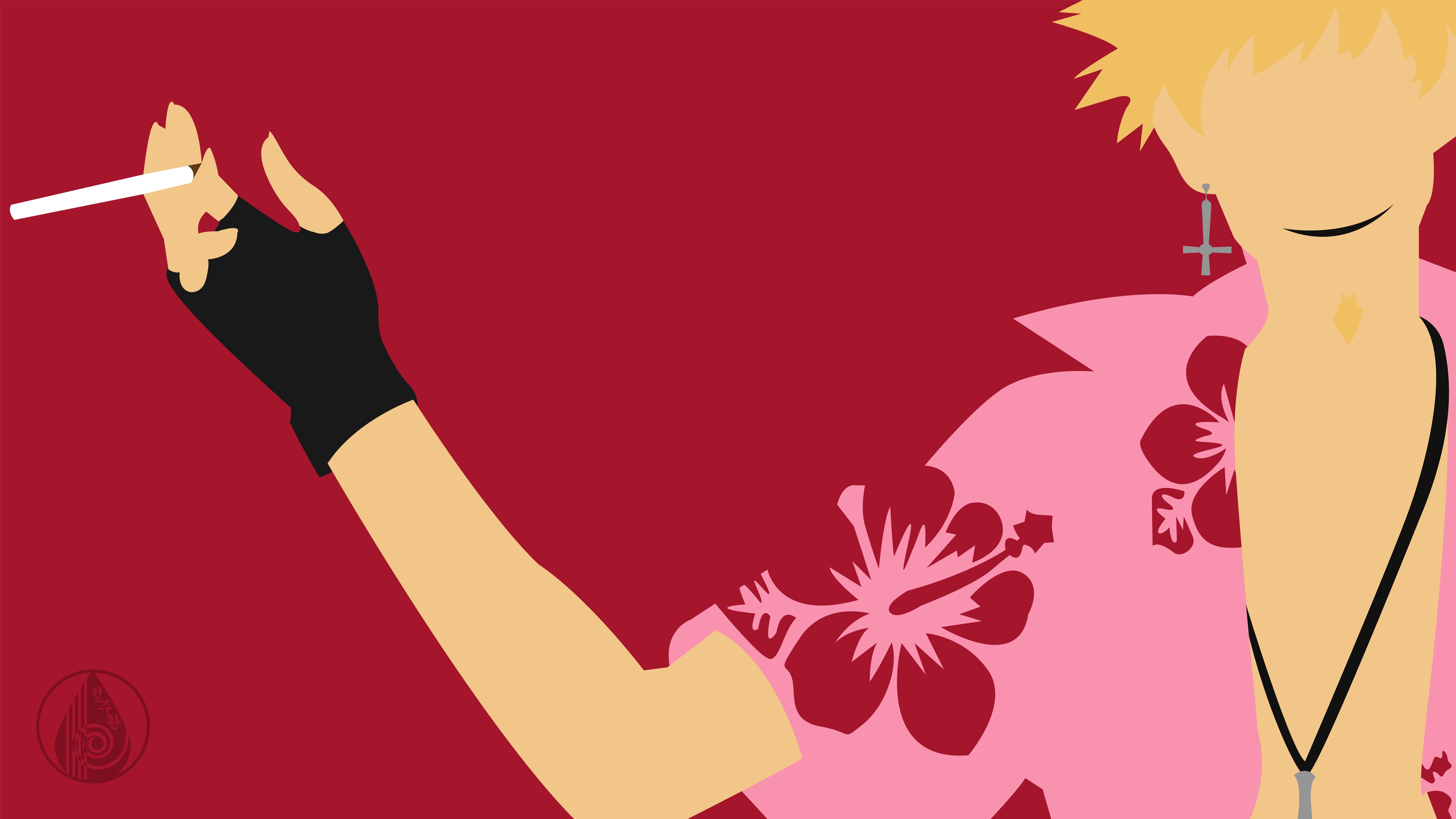 vector, human hand, Oshino Meme, indoors, night, hand, colored background, nightclub, pink color, Monogatari Series, people, gesturing, flower, yellow, HD Wallpaper