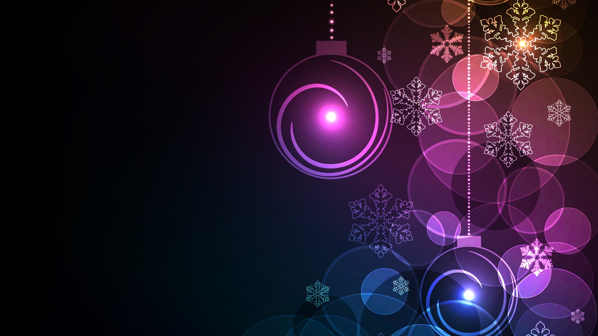 celebration, event, colorful, decoration, 1080P, shape, illuminated, Christmas ornaments, pattern, copy space, holiday, winter, christmas, snowflake, star shape, HD Wallpaper
