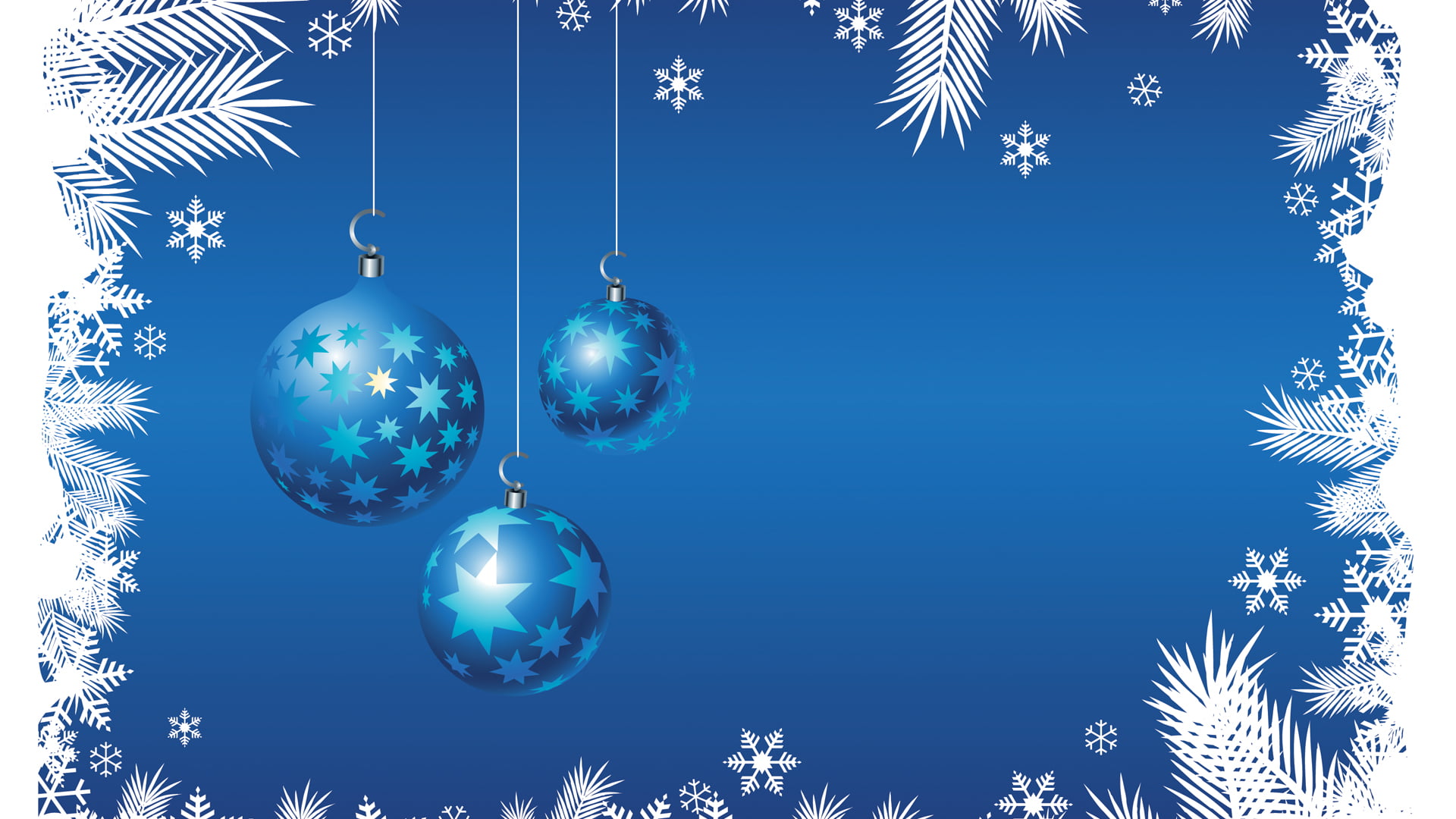 Christmas ornaments, snowflakes, vector, 1080P, HD Wallpaper