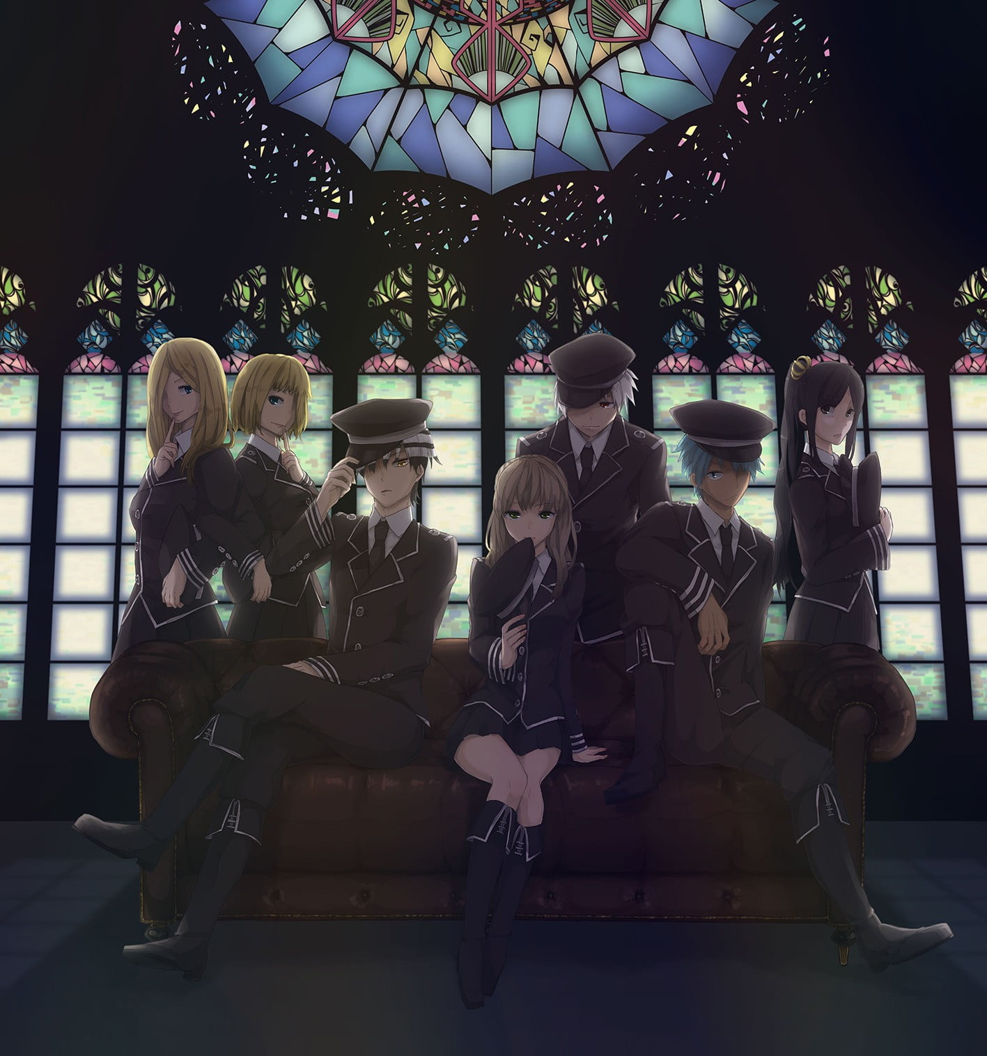 Soul Evans, human representation, musician, group of people, leisure activity, lifestyles, Tsubaki Nakatsukasa, performance, tree, people, day, Maka Albarn, Phone HD Wallpaper