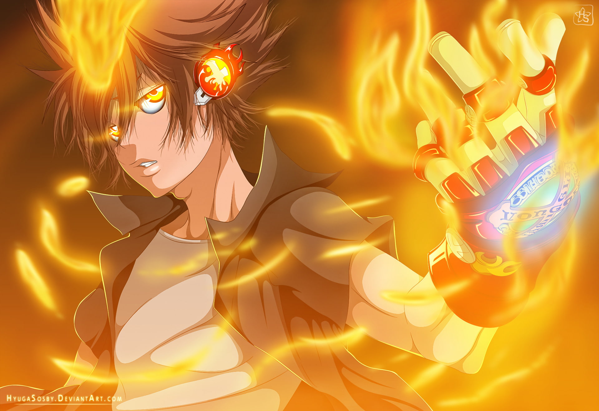 Katekyō Hitman Reborn!, 1080P, Anime, Tsunayoshi Sawada, HD Wallpaper