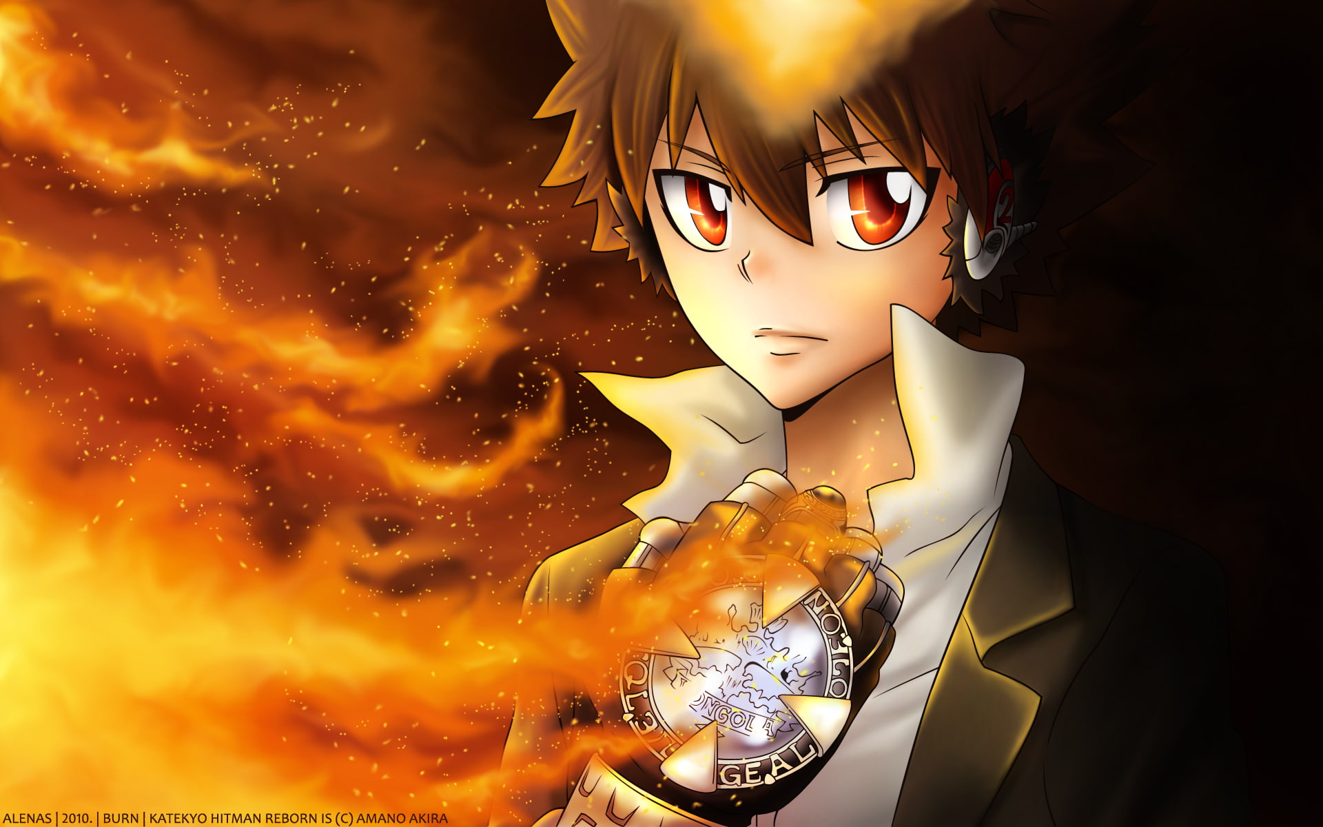 1080P, Anime, Katekyō Hitman Reborn!, Tsunayoshi Sawada, HD Wallpaper