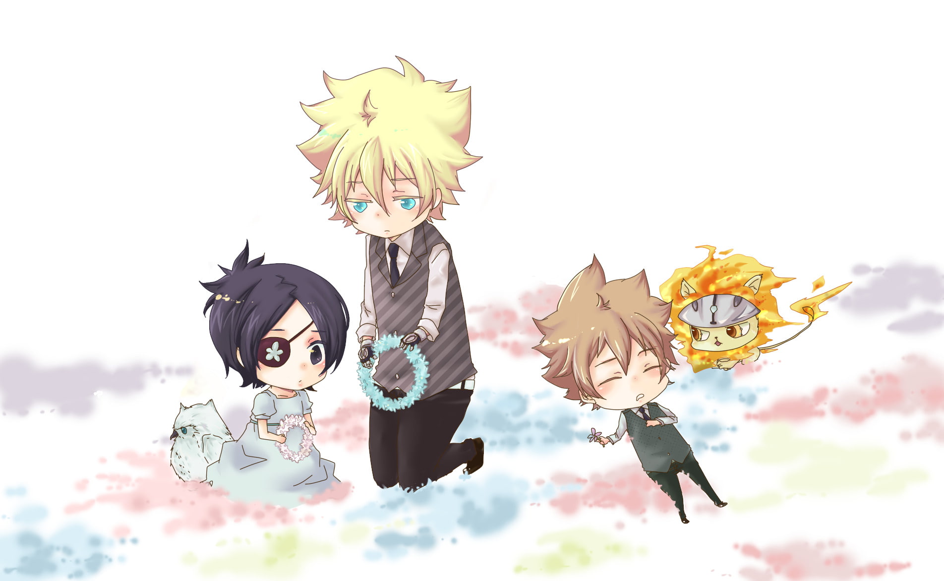 Katekyō Hitman Reborn!, 720P, Anime, Tsunayoshi Sawada, Chrome Dokuro, HD Wallpaper