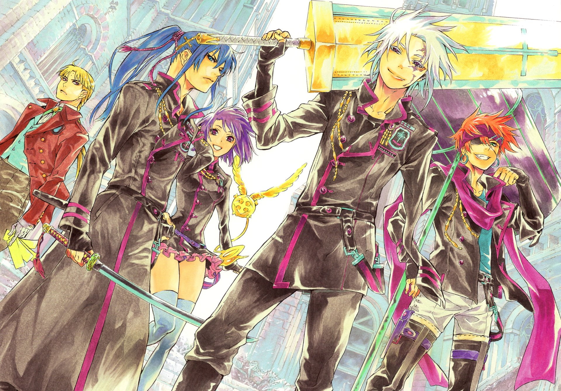 low angle view, no people, Howard Link, retail, religion, sculpture, Allen Walker, variation, Lavi (D. Gray-Man), choice, human representation, representation, HD Wallpaper