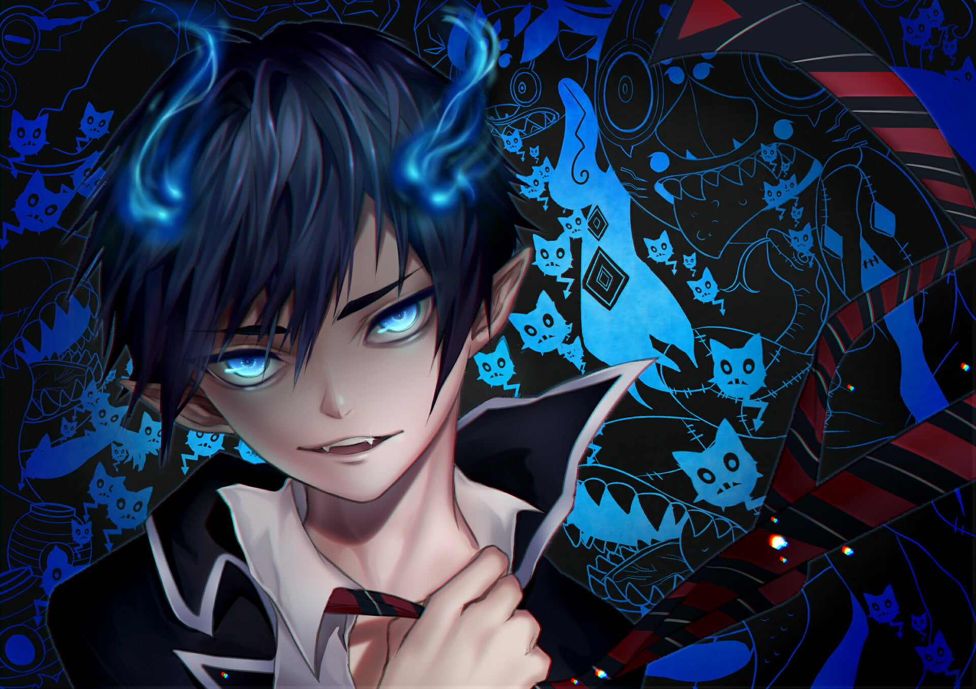 Rin Okumura, Anime, 1080P, Blue Exorcist, HD Wallpaper