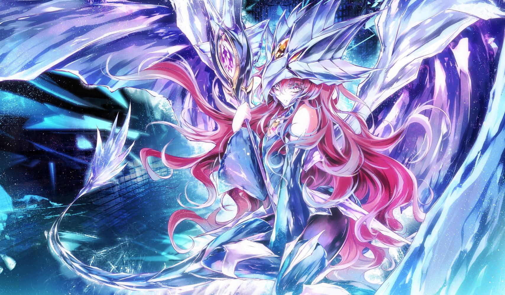 nekroz, fantasy, oh, 1708x1000, yu, yu-gi-oh, anime, 720P, anime girls, gungnir, gi, nekroz of gungnir, girls, HD Wallpaper