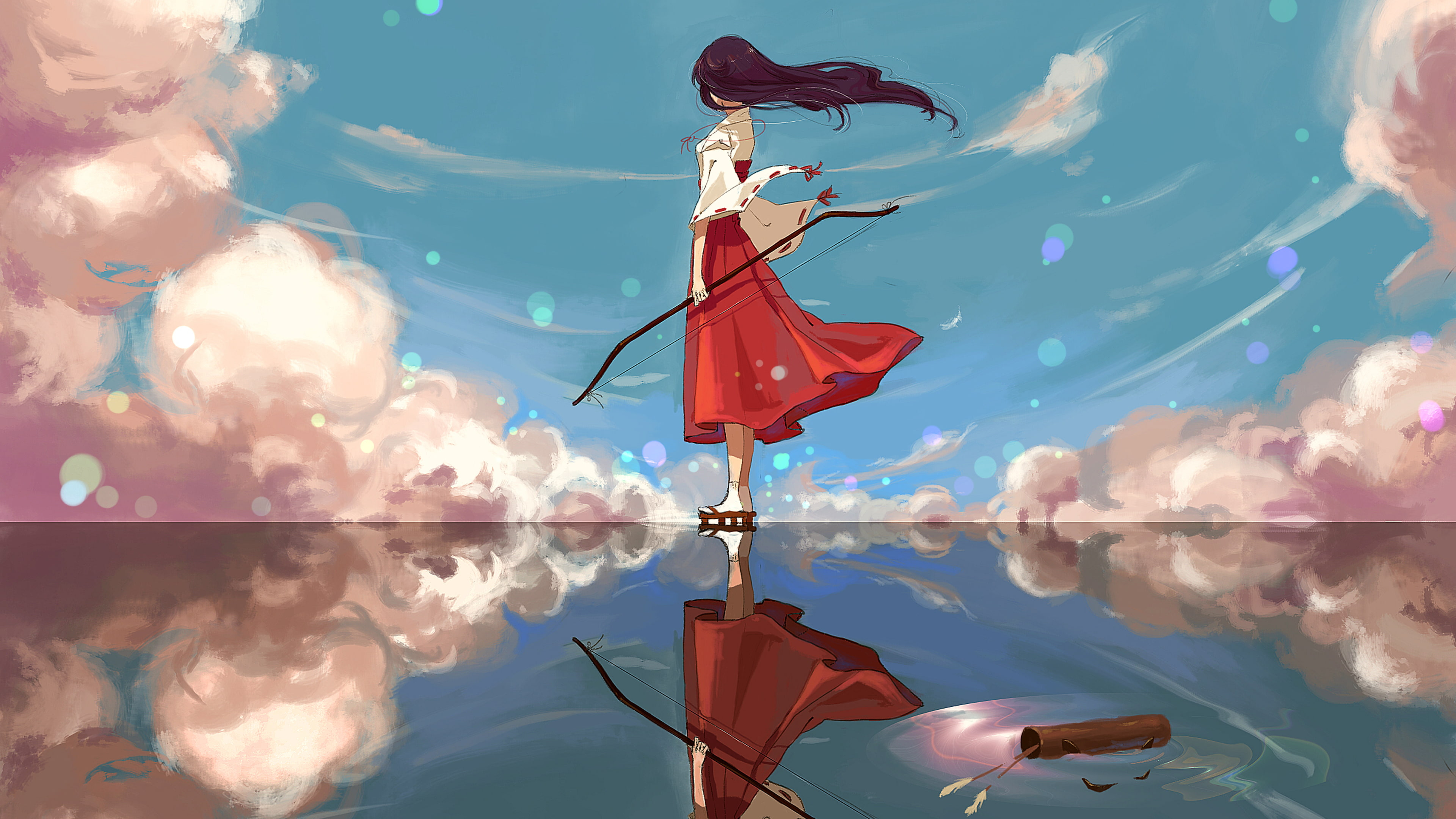 4K, Kikyô (InuYasha), InuYasha, Anime, Girl, HD Wallpaper