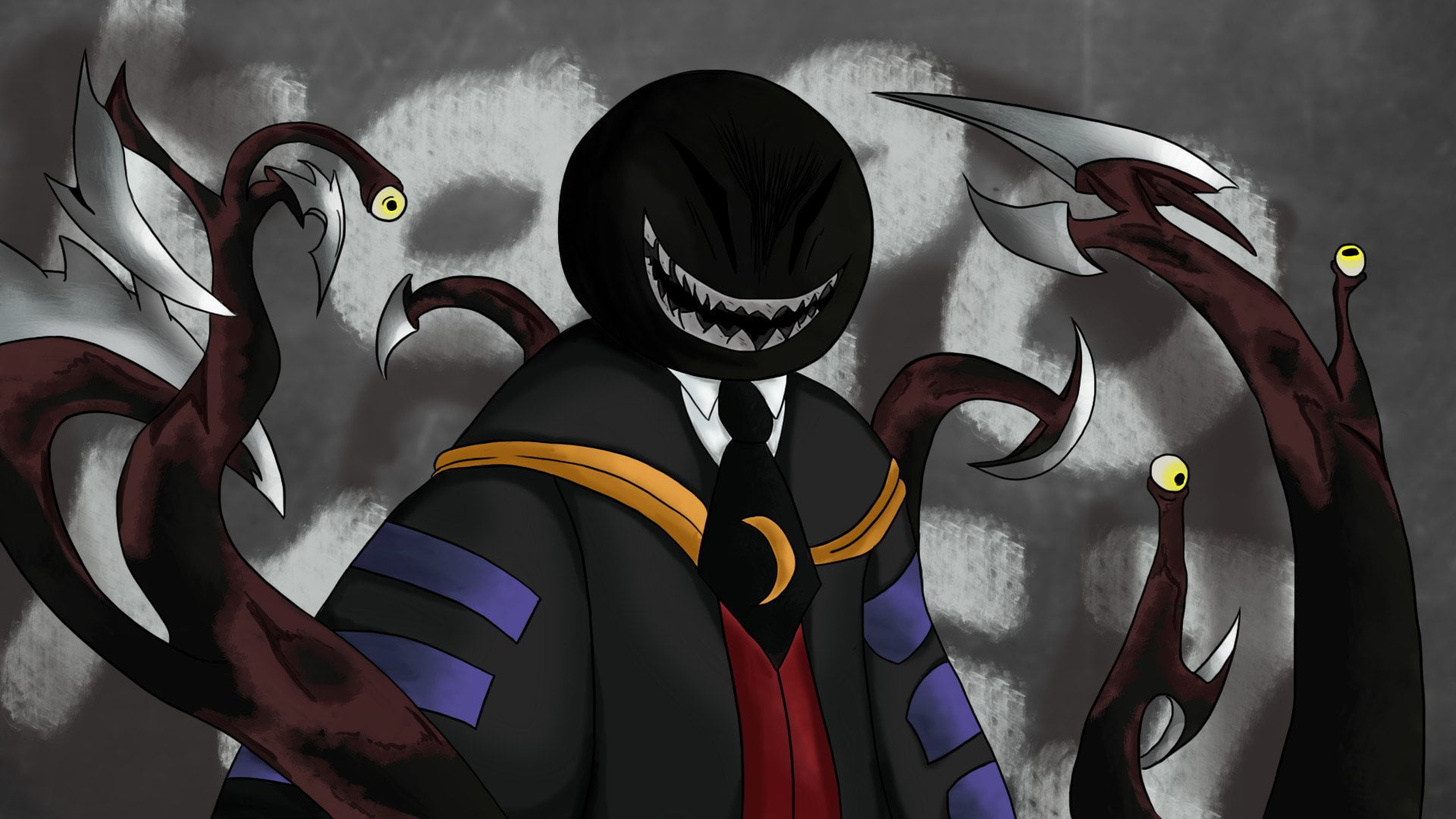 Anime, occupation, sensei, headshot, indoors, representation, lifestyles, Koro-sensei, costume, disguise, group of people, real people, people, HD Wallpaper