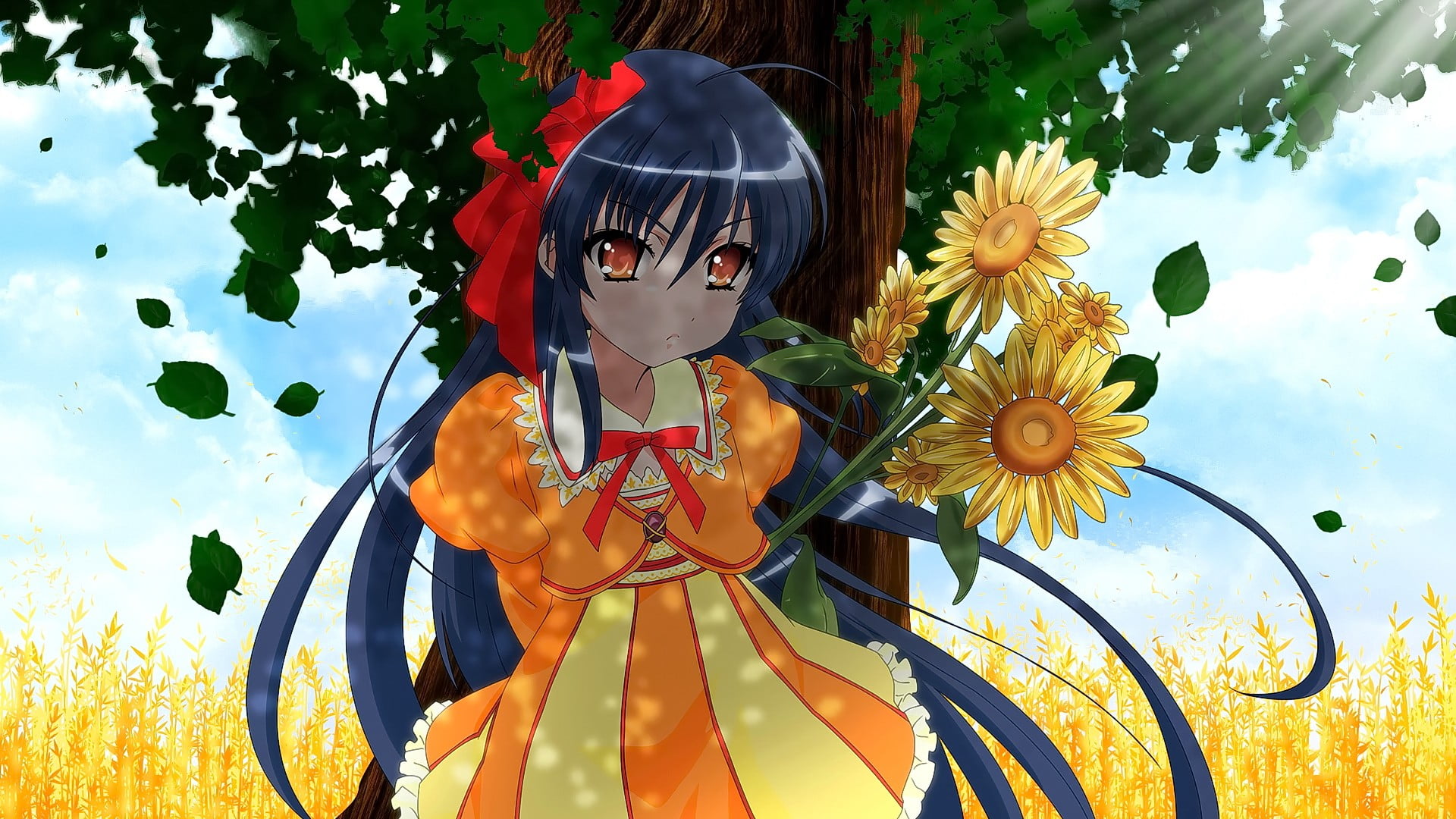 outdoors, anime, Shana, craft, close-up, flowering plant, human representation, representation, hair band, statue, plant, art and craft, creativity, hairstyle, HD Wallpaper