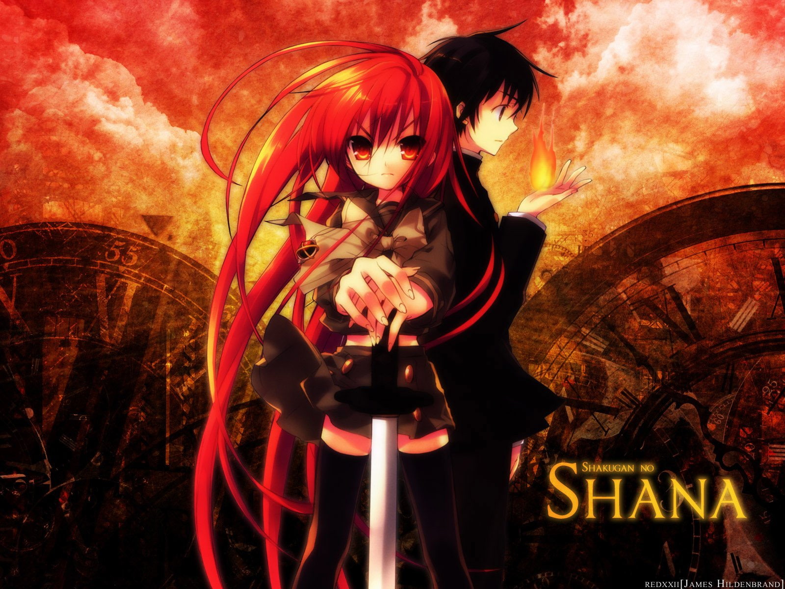 720P, Shakugan No Shana, poster, Anime, shana, shakugan, HD Wallpaper