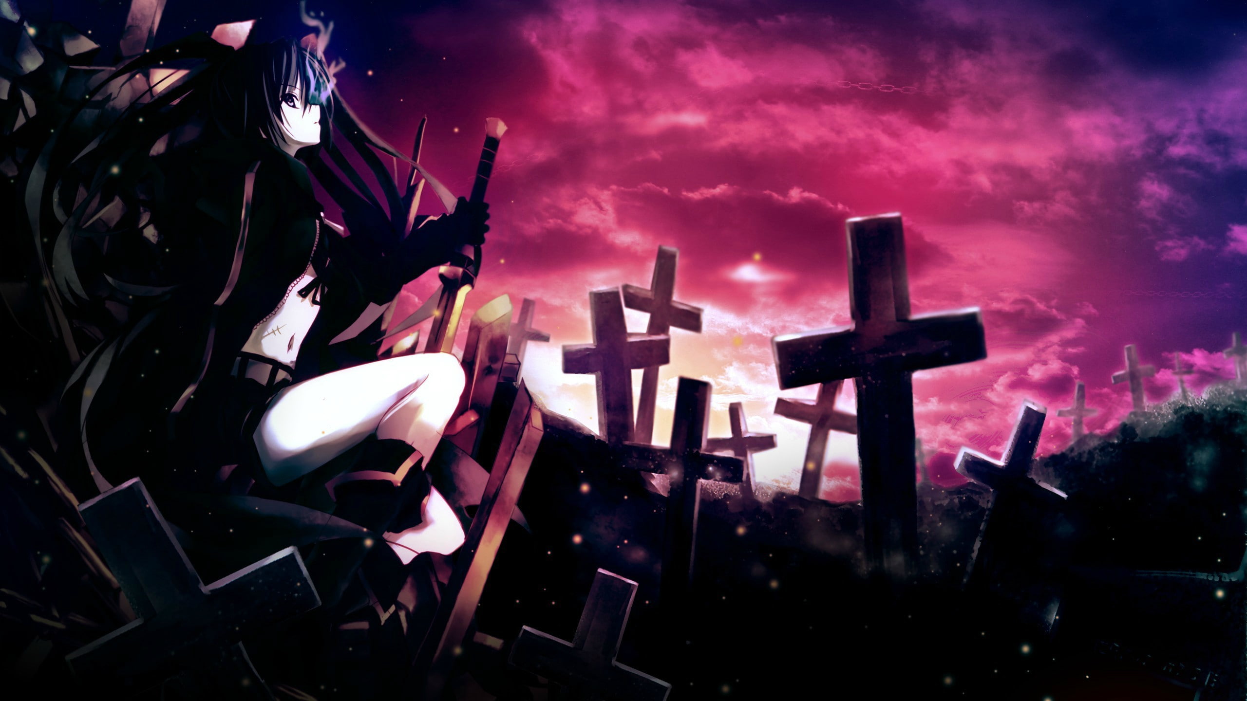 Black Rock Shooter, 2K, HD Wallpaper