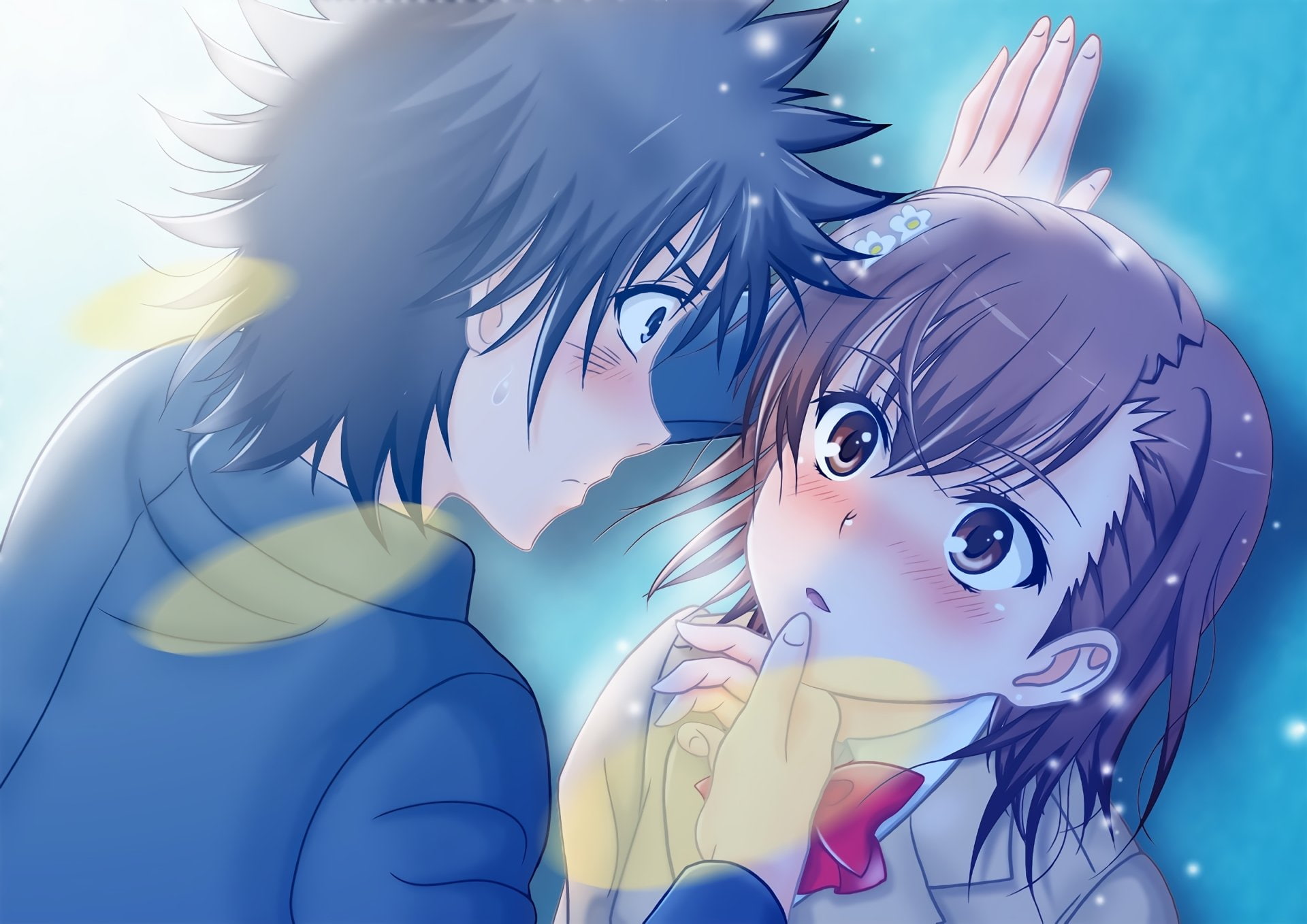 To Aru Kagaku No Railgun, Kamijou Touma, Anime, 1080P, Mikoto Misaka, HD Wallpaper