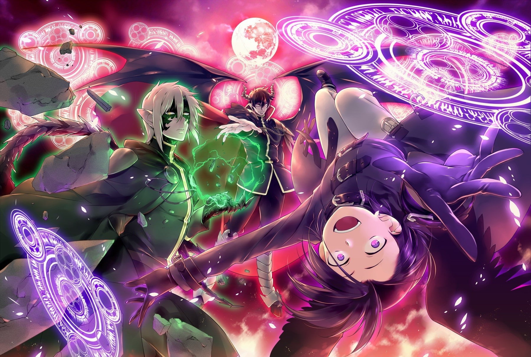 Hanzou Urushihara, Ashiya Shiru, Hataraku Maou sama!, anime, 720P, Maou Sadao, HD Wallpaper
