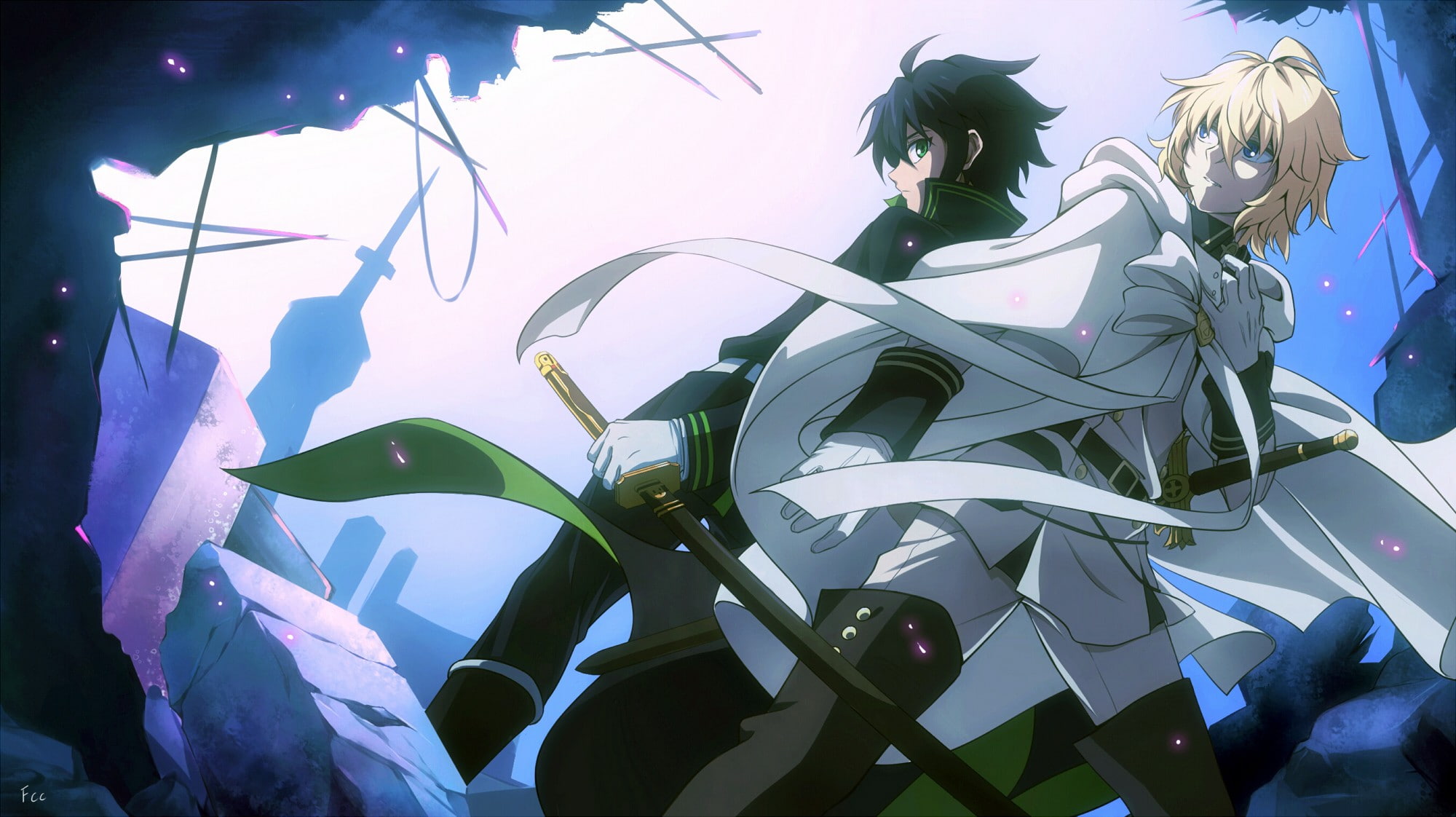 Hyakuya Yuuichirou, Owari No Seraph, 1080P, Hyakuya Mikaela, anime, HD Wallpaper