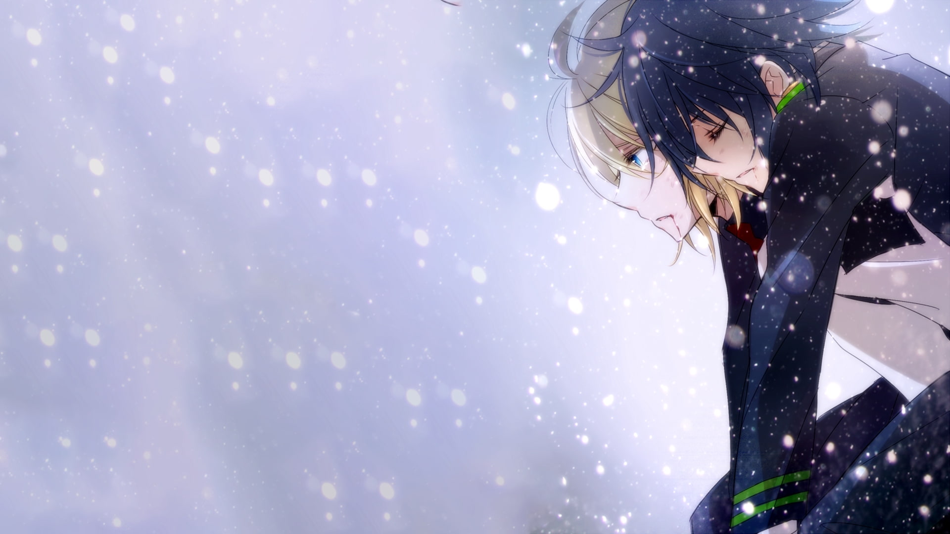 long hair, cold temperature, extreme weather, yuuichirou hyakuya, 1080P, adult, snowing, owari no seraph, hairstyle, one person, snow, lifestyles, nature, HD Wallpaper