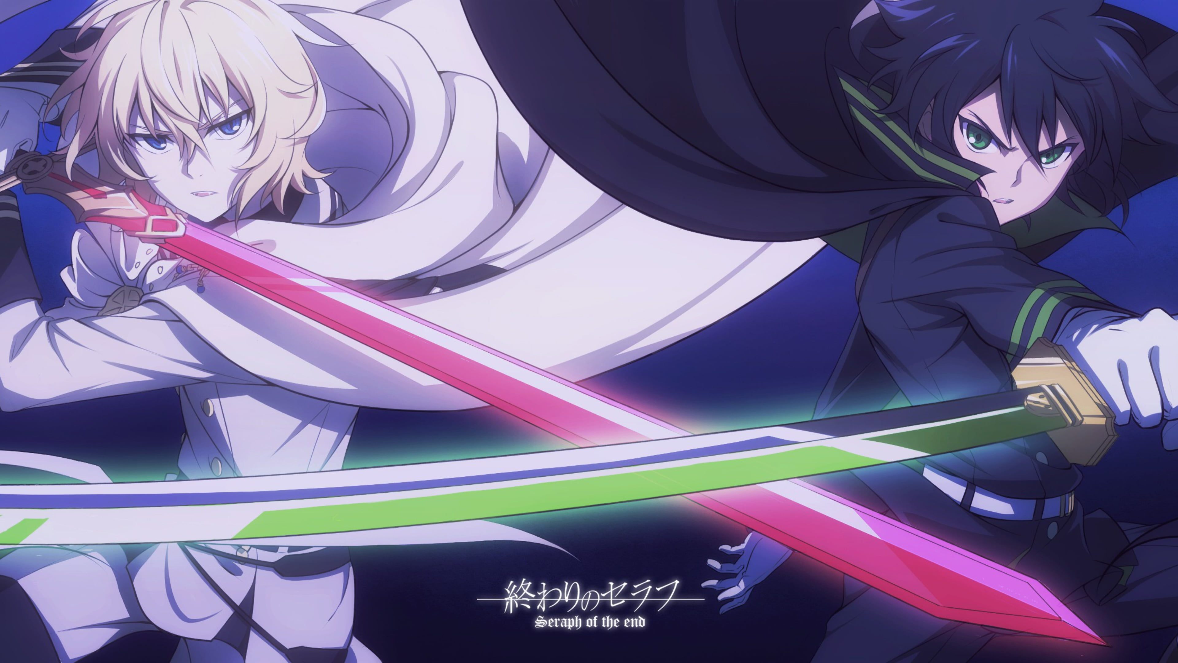 Yuichiro Hyakuya (Owari no Seraph), Hyakuya Mikaela, Owari No Seraph, anime, anime boys, 4K, Hyakuya Yuuichirou, HD Wallpaper