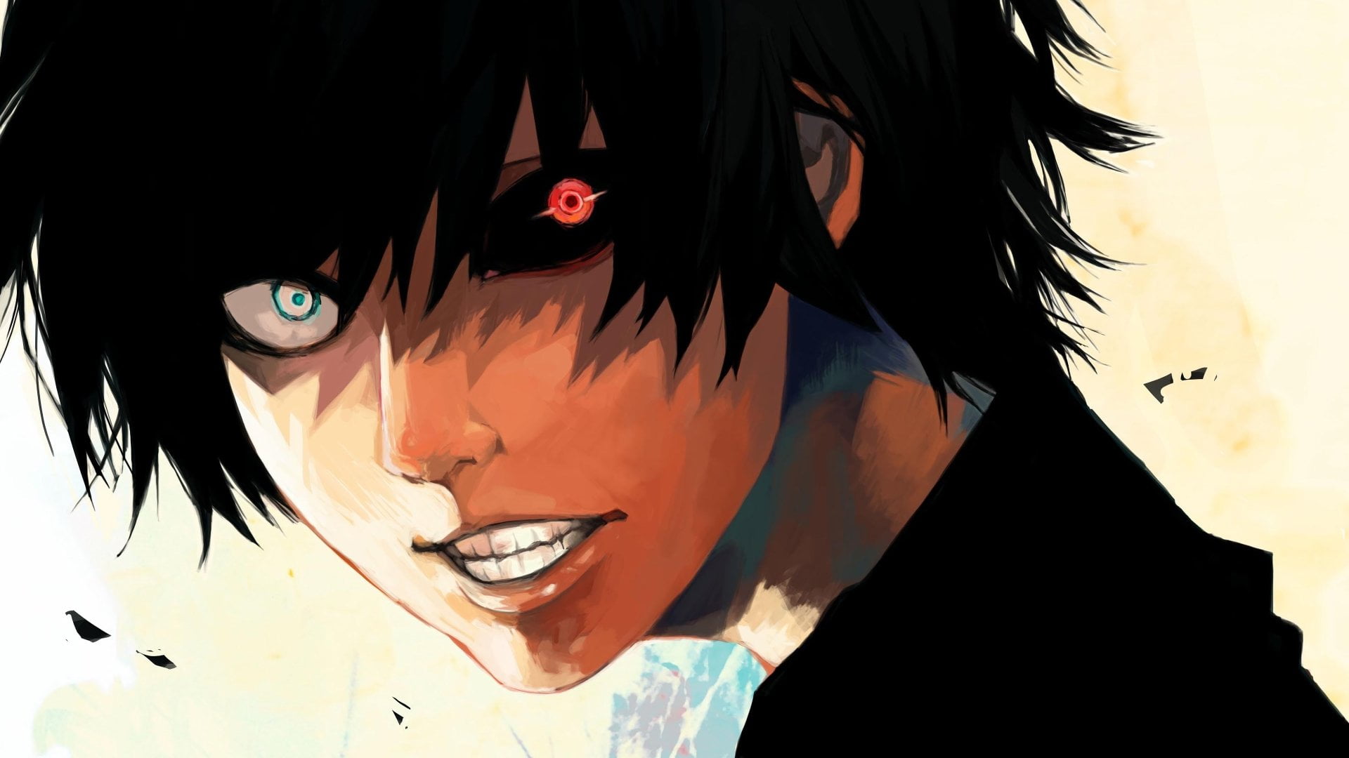 young adult, Angry, face paint, hairstyle, feather, Red Eyes, paint, Tokyo Ghoul:re, women, one person, leisure activity, human body part, front view, fashion, HD Wallpaper