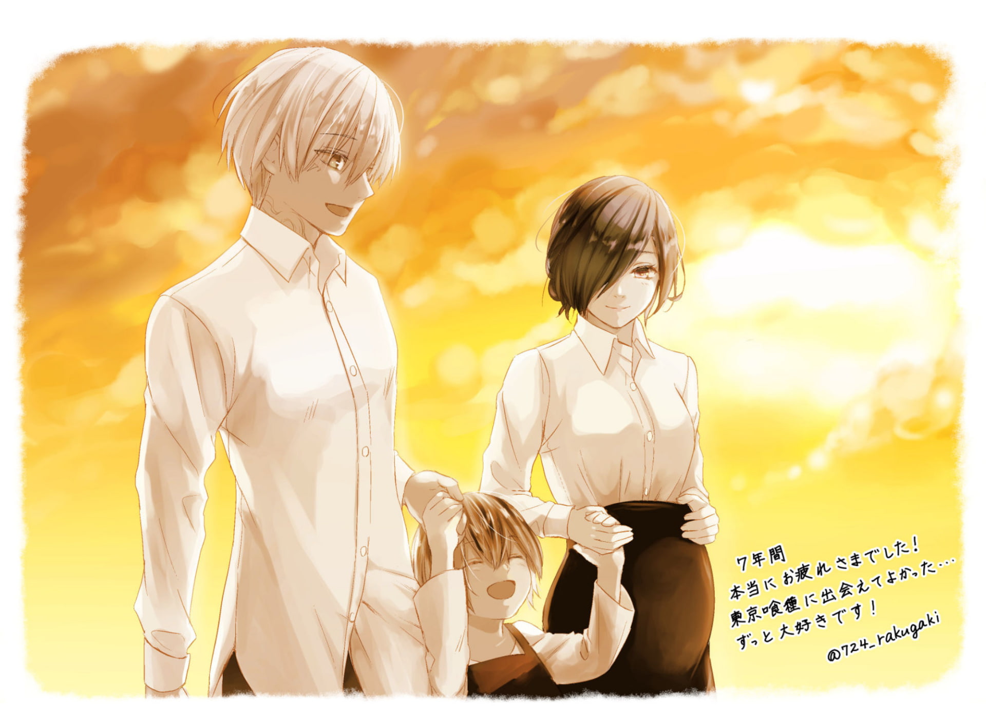 Tokyo Ghoul:re, Anime, Ken Kaneki, Ichika Kaneki, 1080P, Touka Kirishima, HD Wallpaper