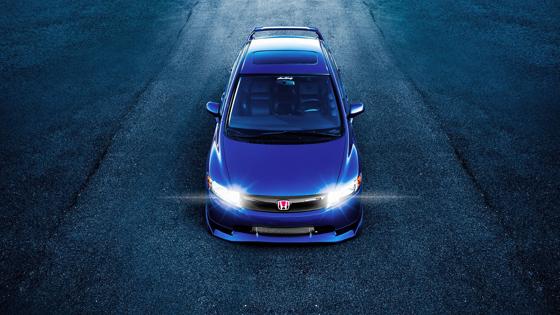 hd, si, cars, civic, mugen, honda, lights, 1080P, HD Wallpaper