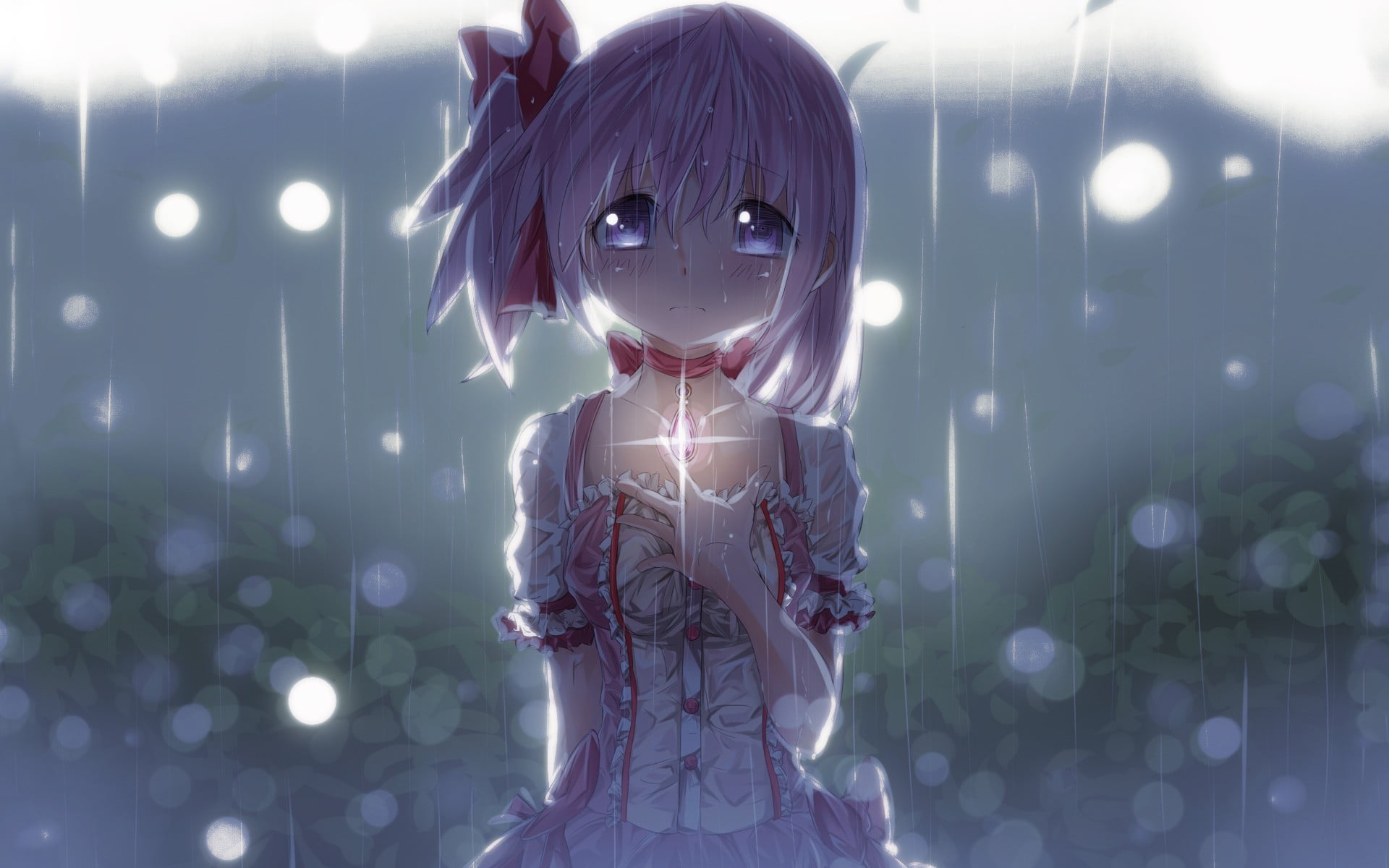 fashion, Mahou Shoujo Madoka Magica, young adult, women, cartoon, portrait, front view, looking at camera, human representation, character, haired, digital composite, HD Wallpaper