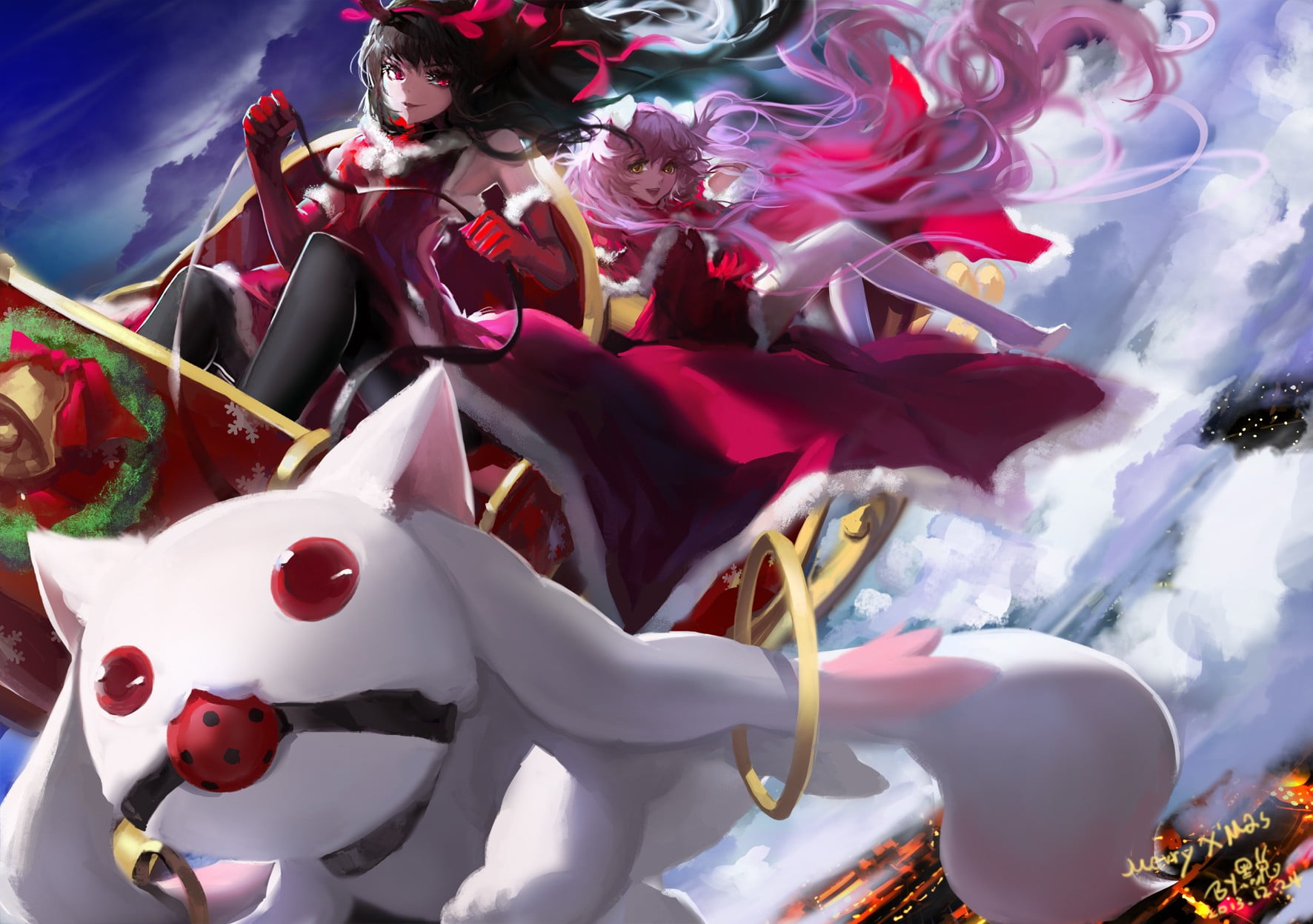 creativity, art and craft, human representation, representation, arts culture and entertainment, close-up, s, Kaname Madoka, carnival - celebration event, HD Wallpaper