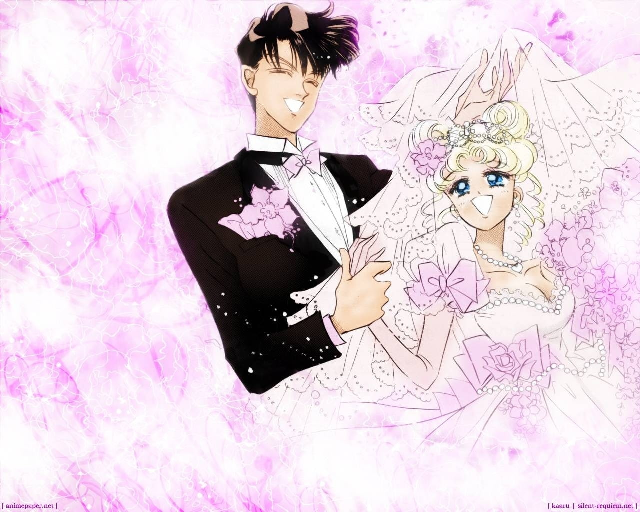 wedding, usagi, anime, art, tsukino, sailor, chiba, moon, Usagi Tsukino, x, Sailor Moon, mamoru, hd, 720P, HD Wallpaper