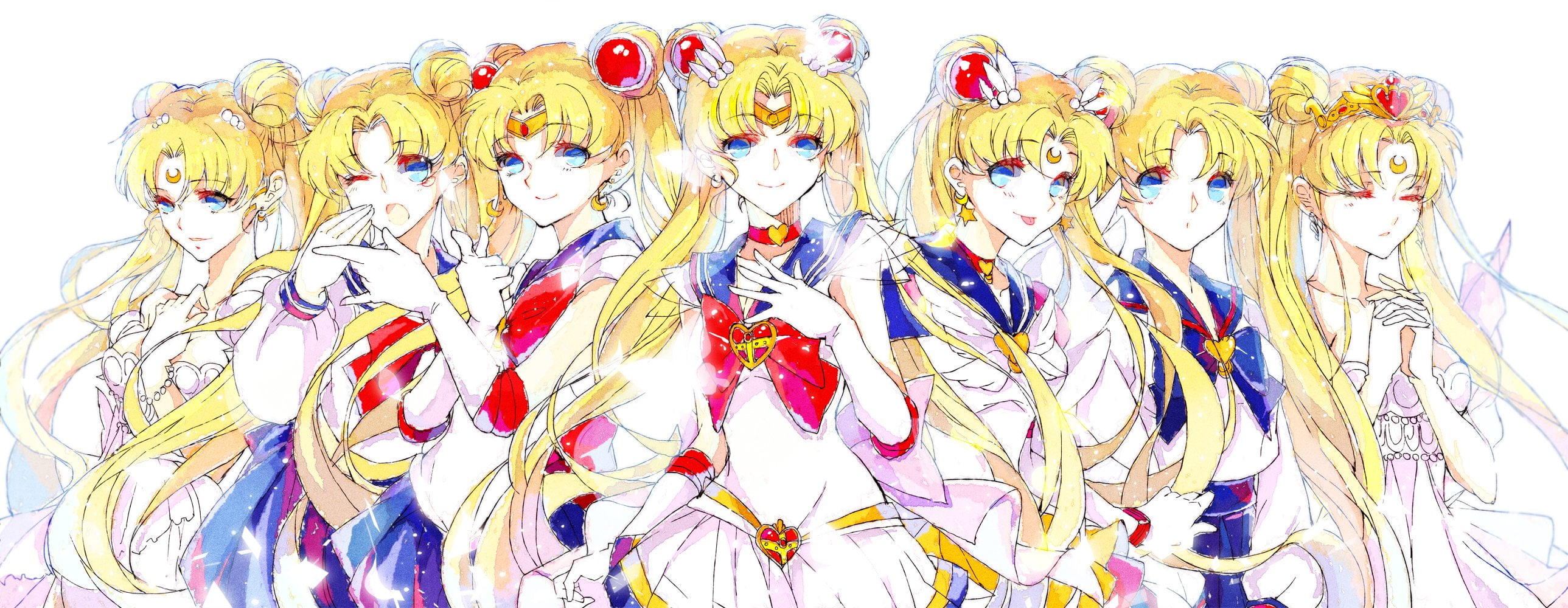 usagi, senshi, bishoujo, neo queen, serenity, sailor, princess, tsukino, moon, 2K, HD Wallpaper
