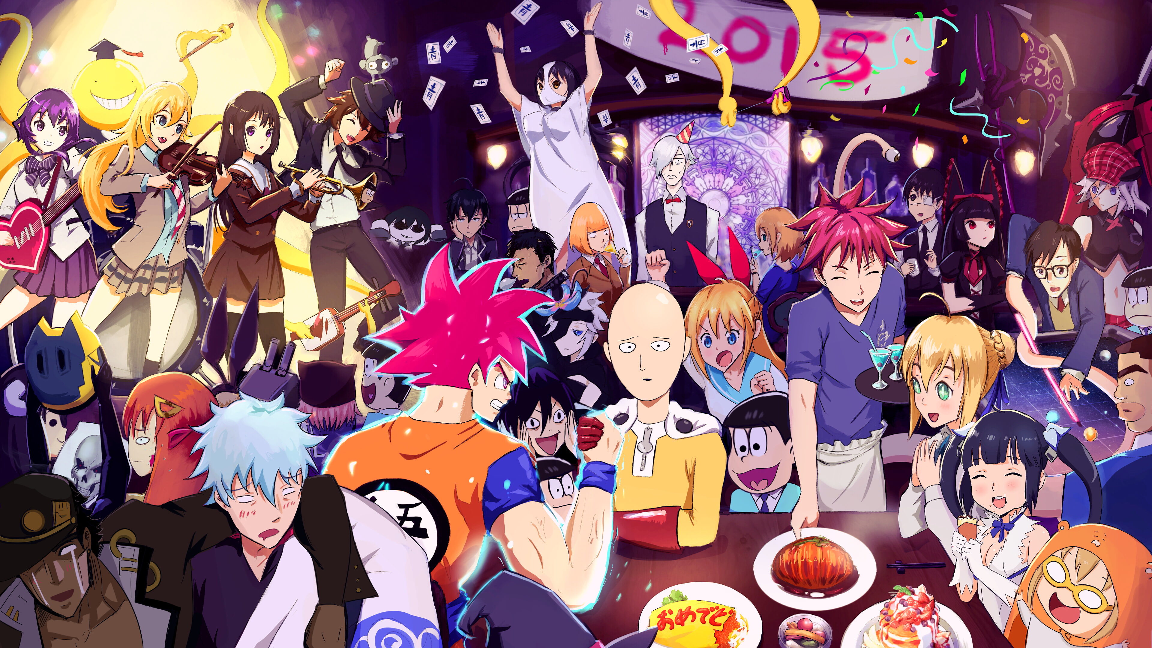 large group of objects, mask, disguise, art and craft, event, 4K, representation, gintama, women, choice, one punch man, variation, mask - disguise, festival, HD Wallpaper