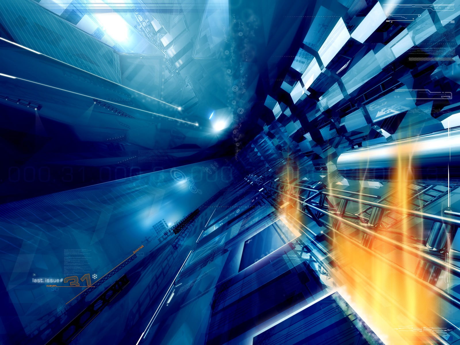 modern, light trail, 720P, orange, night, blurred motion, motion, glowing, 3D, transportation, city, long exposure, digital, speed, lighting equipment, HD Wallpaper