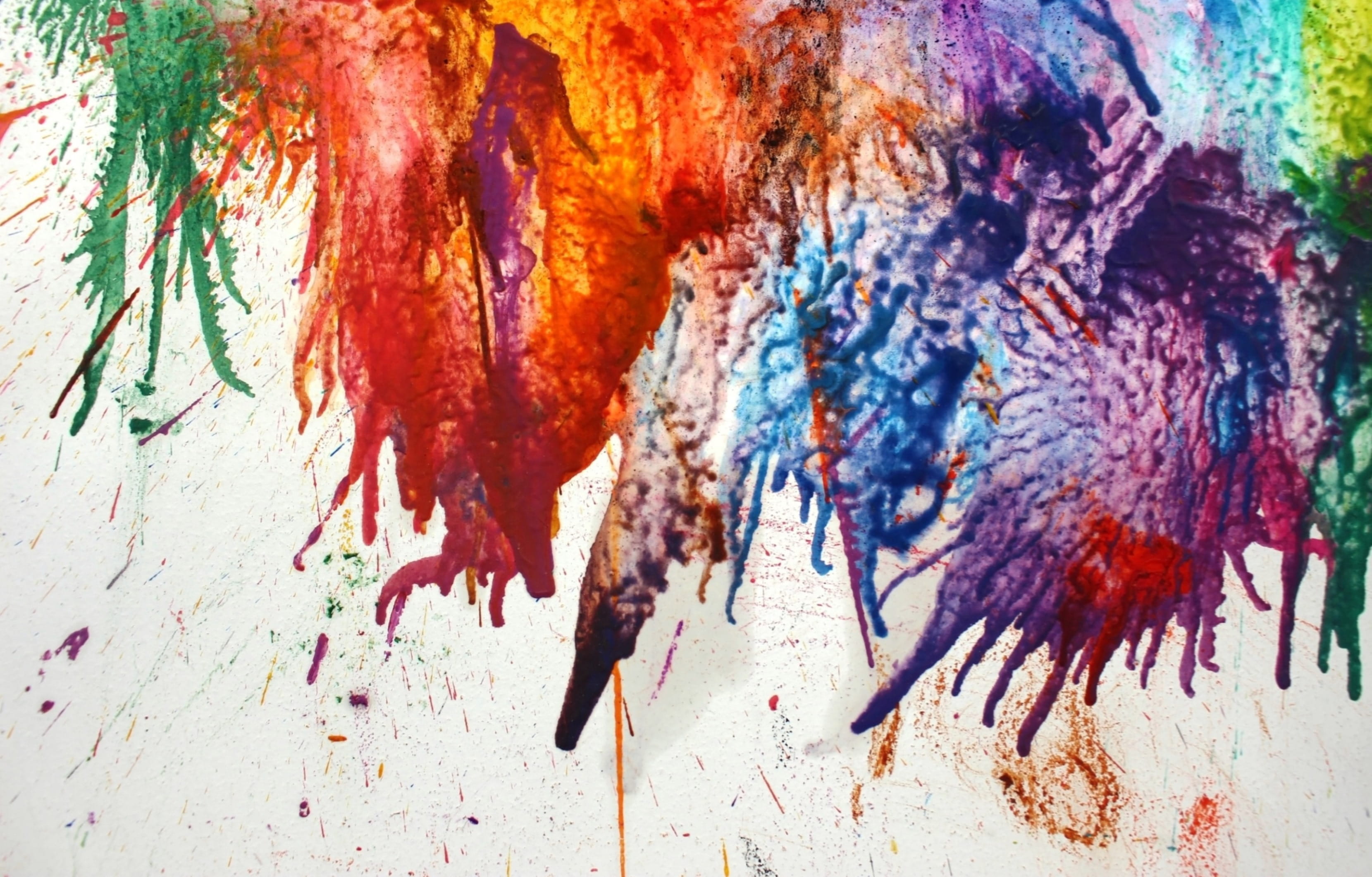 splat, messy, background, painted, blood, water, texture, multi colored, textured, random, colour, colourful, red, colorful, chaos, close-up, 2K, blot, HD Wallpaper