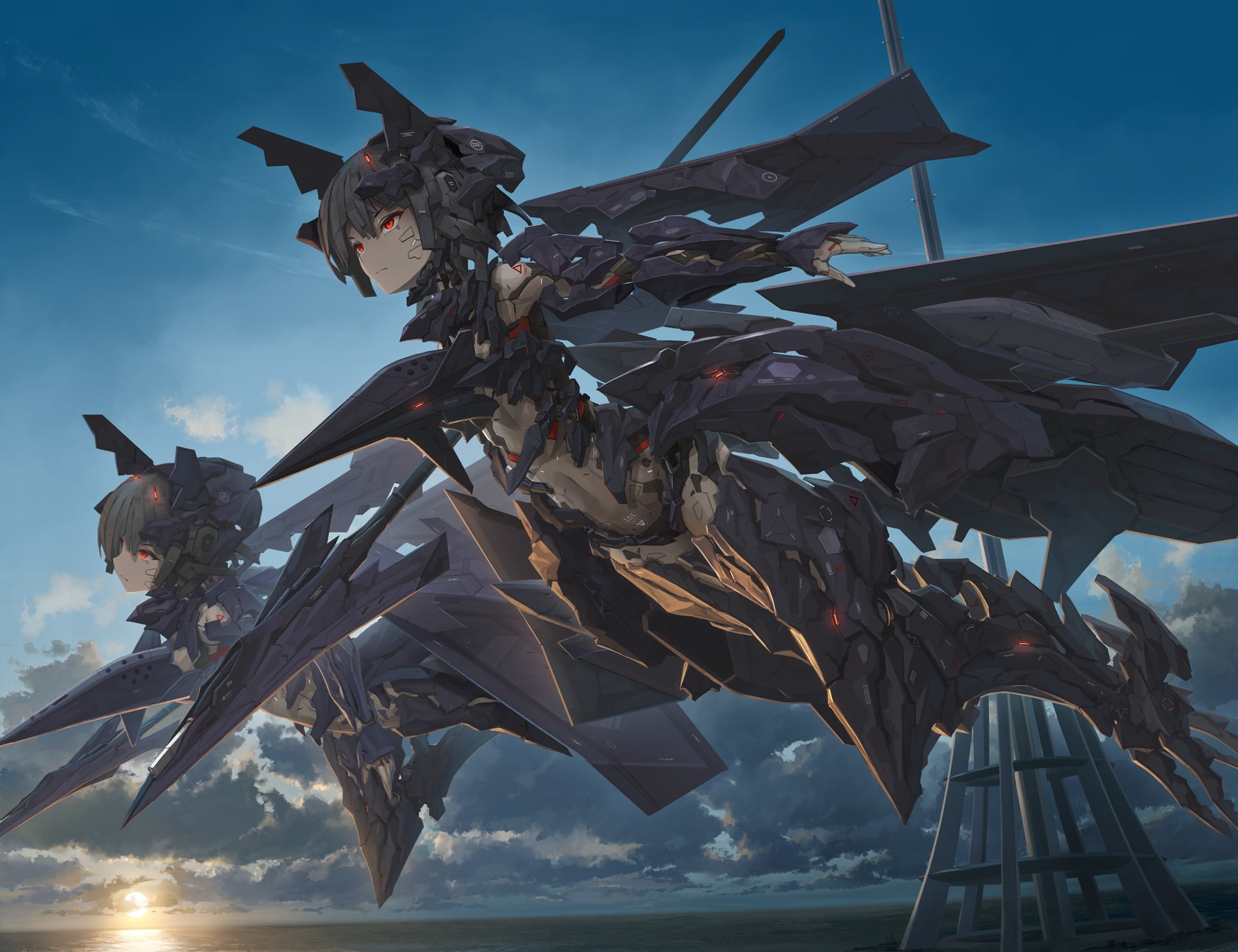 Girl, Ace Combat, Mecha, 1080P, HD Wallpaper