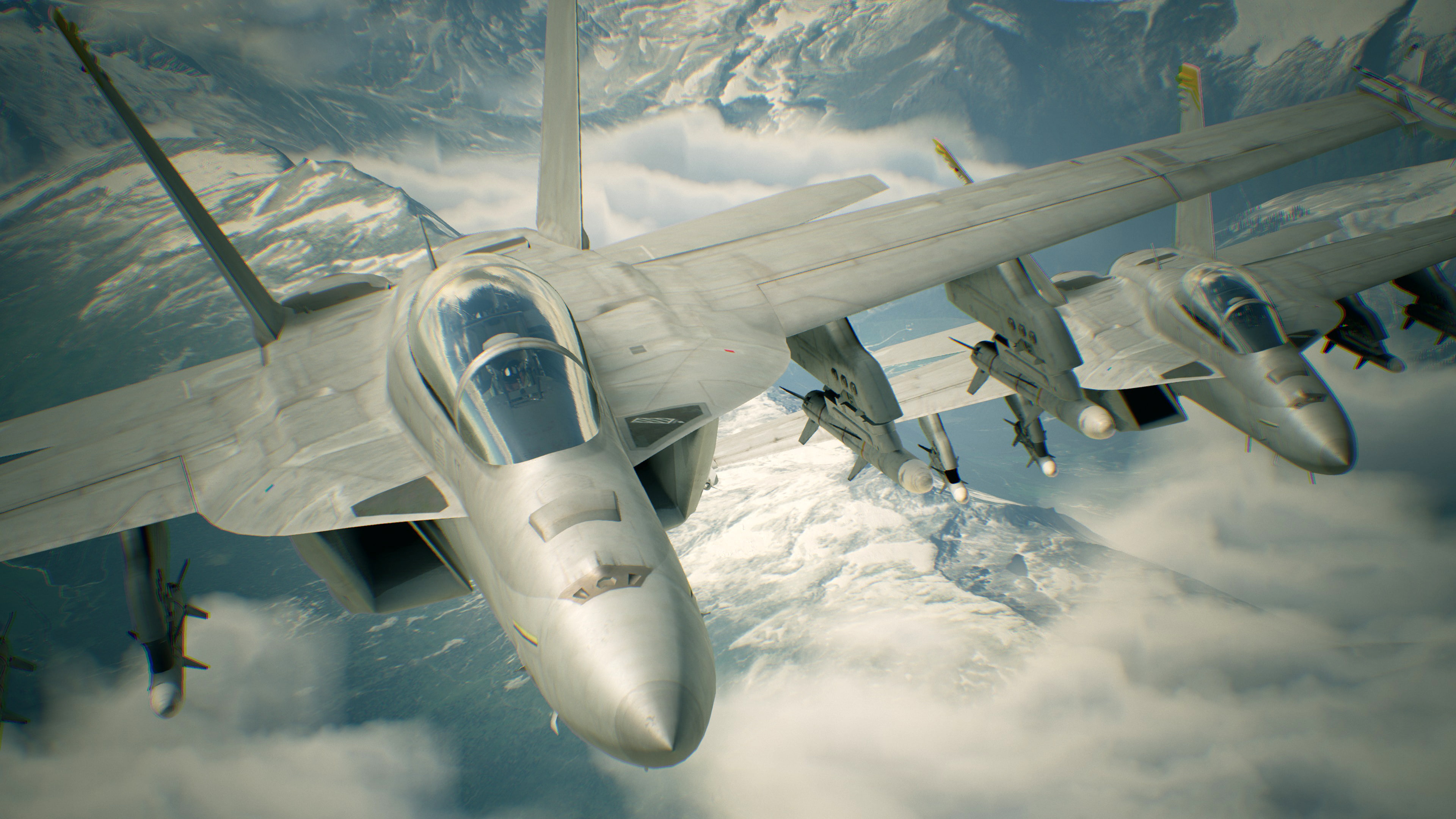 outdoors, motion, sky, k, Unknown, cold temperature, Skies, Ace, water, mountain, mode of transportation, Combat, on the move, snow, day, cloud - sky, plane, HD Wallpaper