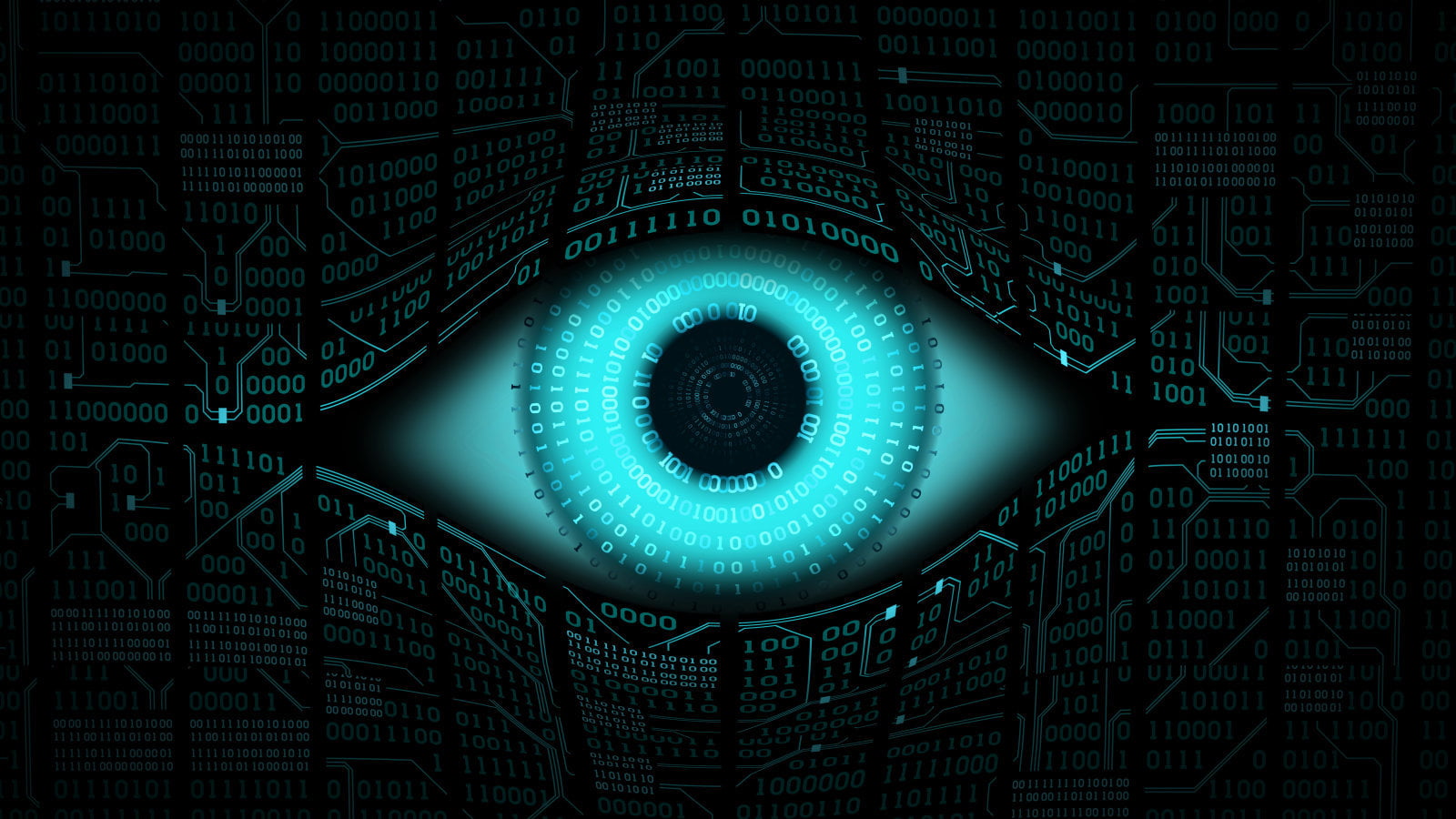 eyes, internet, cyan, blue, 720P, numbers, binary, digital, HD Wallpaper