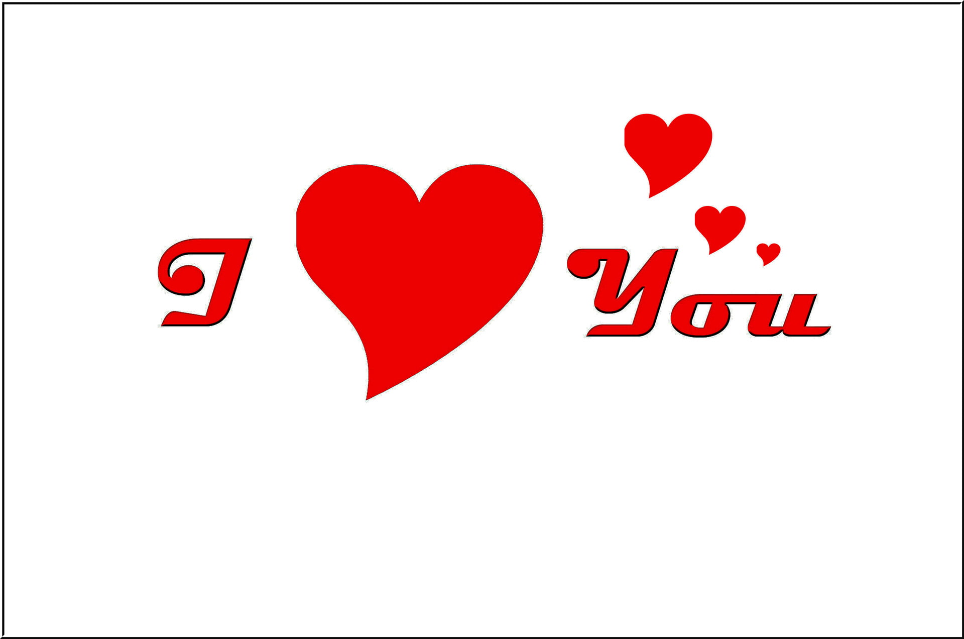red, romance, background, design, simple, i love you, 1080P, art design, love, art, white, feelings, simple background, heart, HD Wallpaper