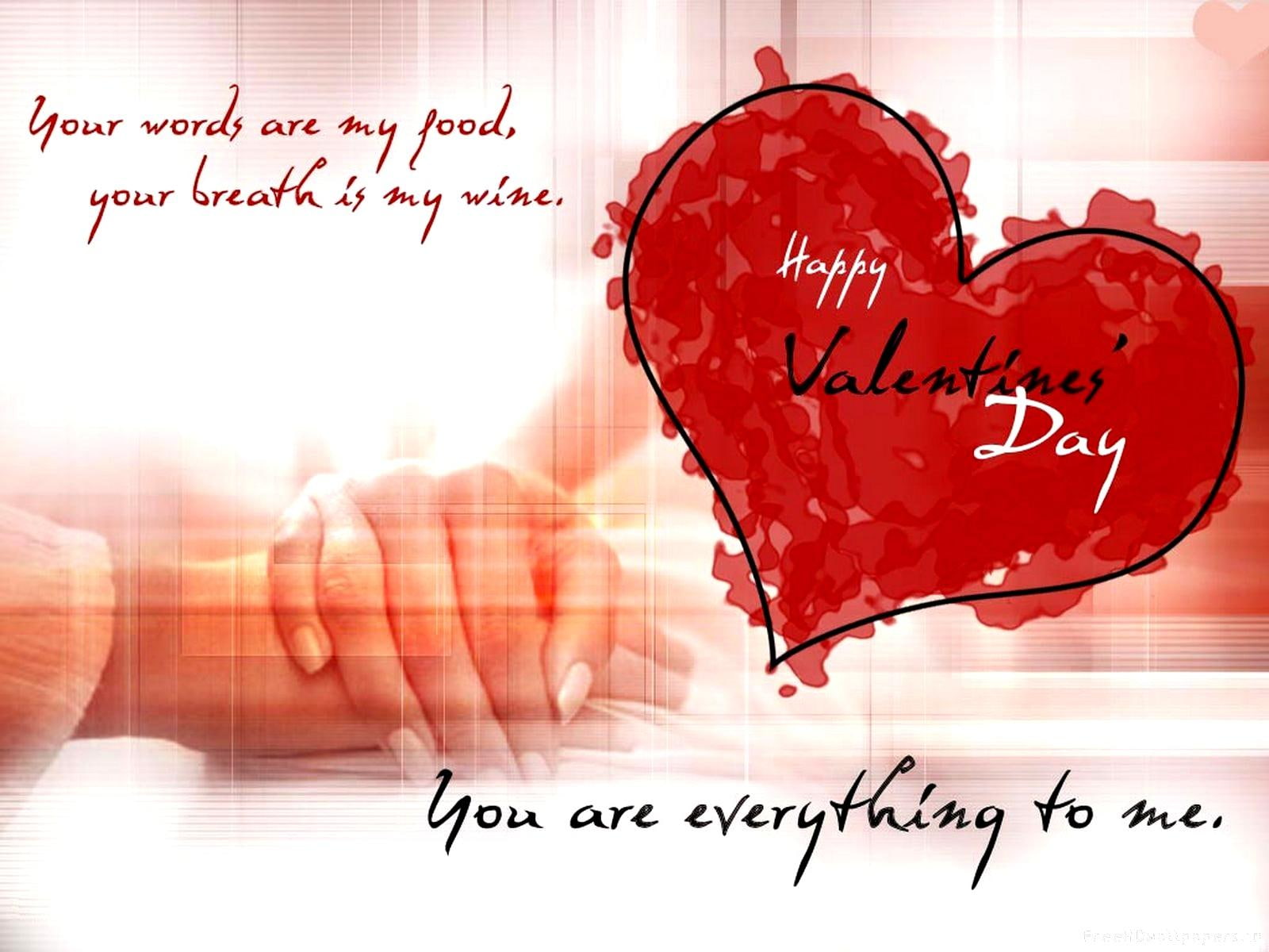 720P, red, love, valentines, happy, illustration, valentines day, day, happy valentines day, card, quote, valentine, HD Wallpaper