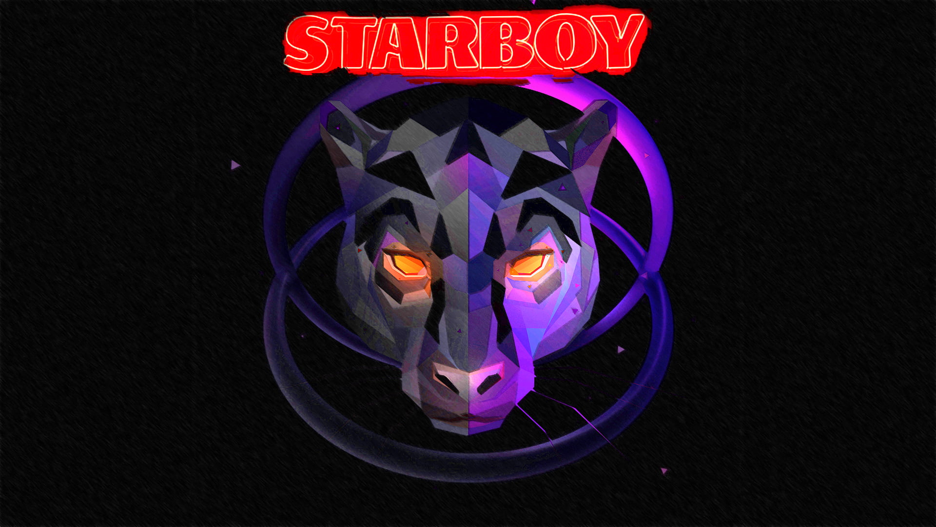blue, panthers, western script, human representation, indoors, glowing, burning, XO, 1080P, no people, illuminated, creativity, text, communication, starboy, HD Wallpaper